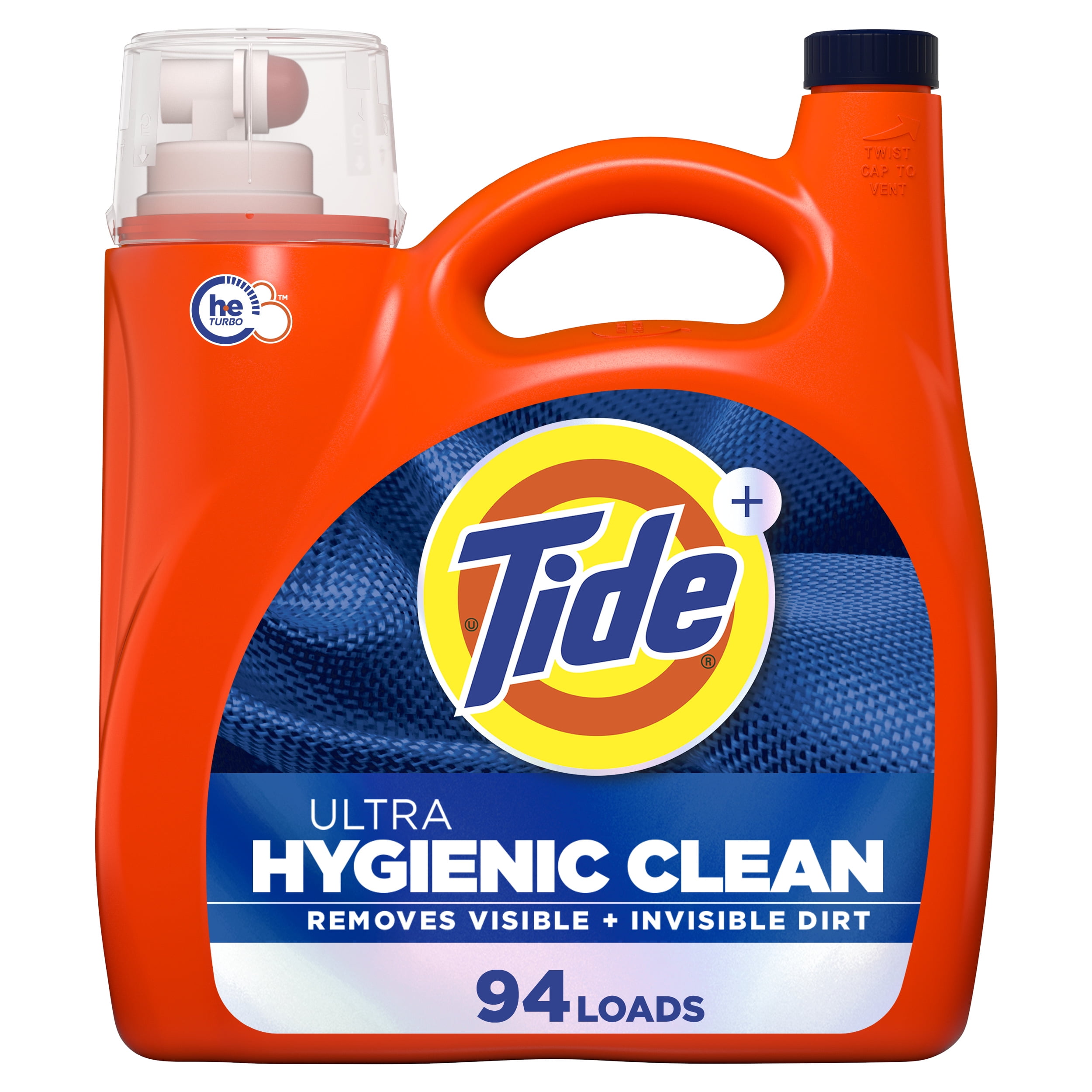 Tide Ultra Hygienic Clean Liquid Laundry Detergent, Original Scent (132 fl oz) yz2oq