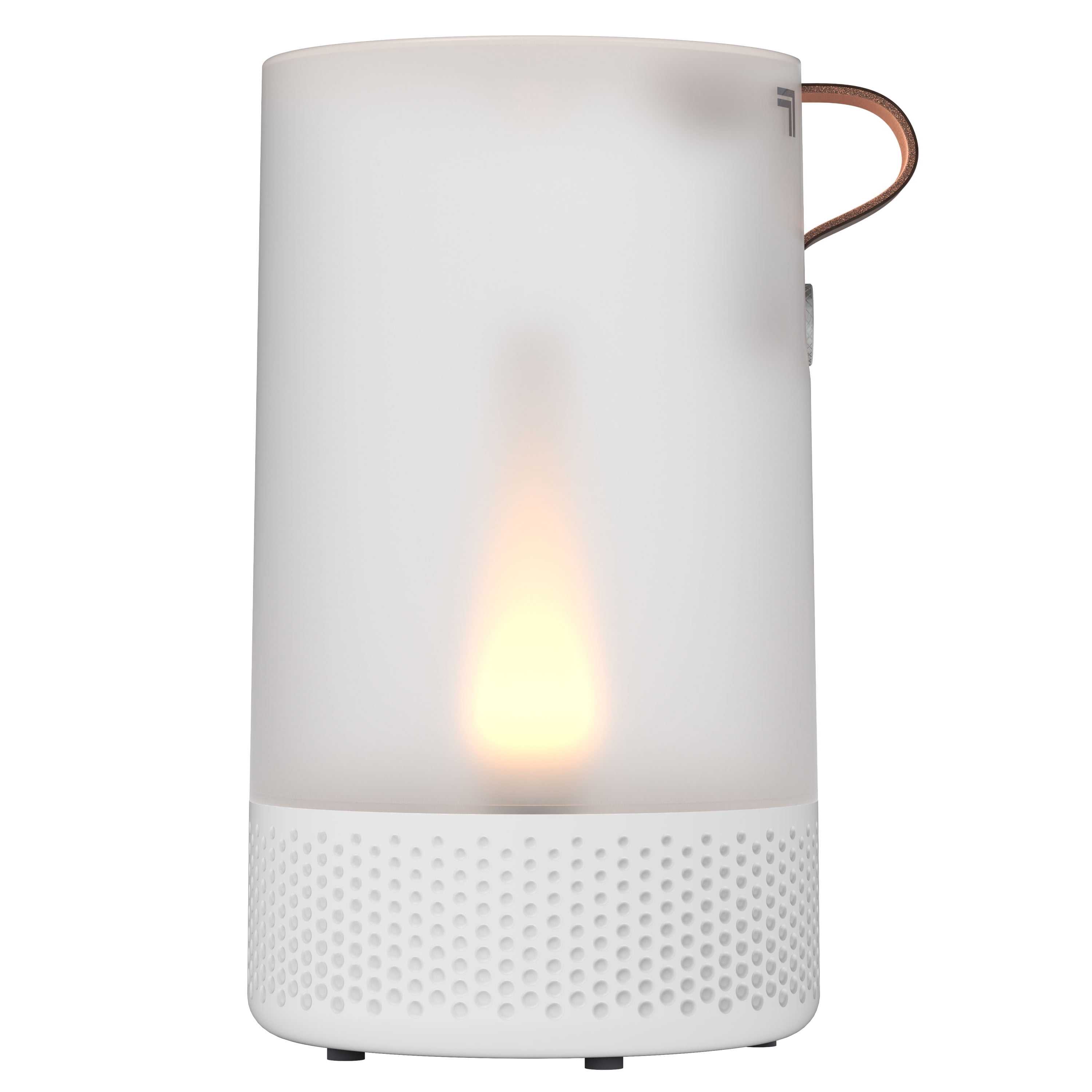 Sharper Image Votiv 7 Ultrasonic Humidifier with Flameless Candlelight (Translucent White, 0.55 gal) 26h6x