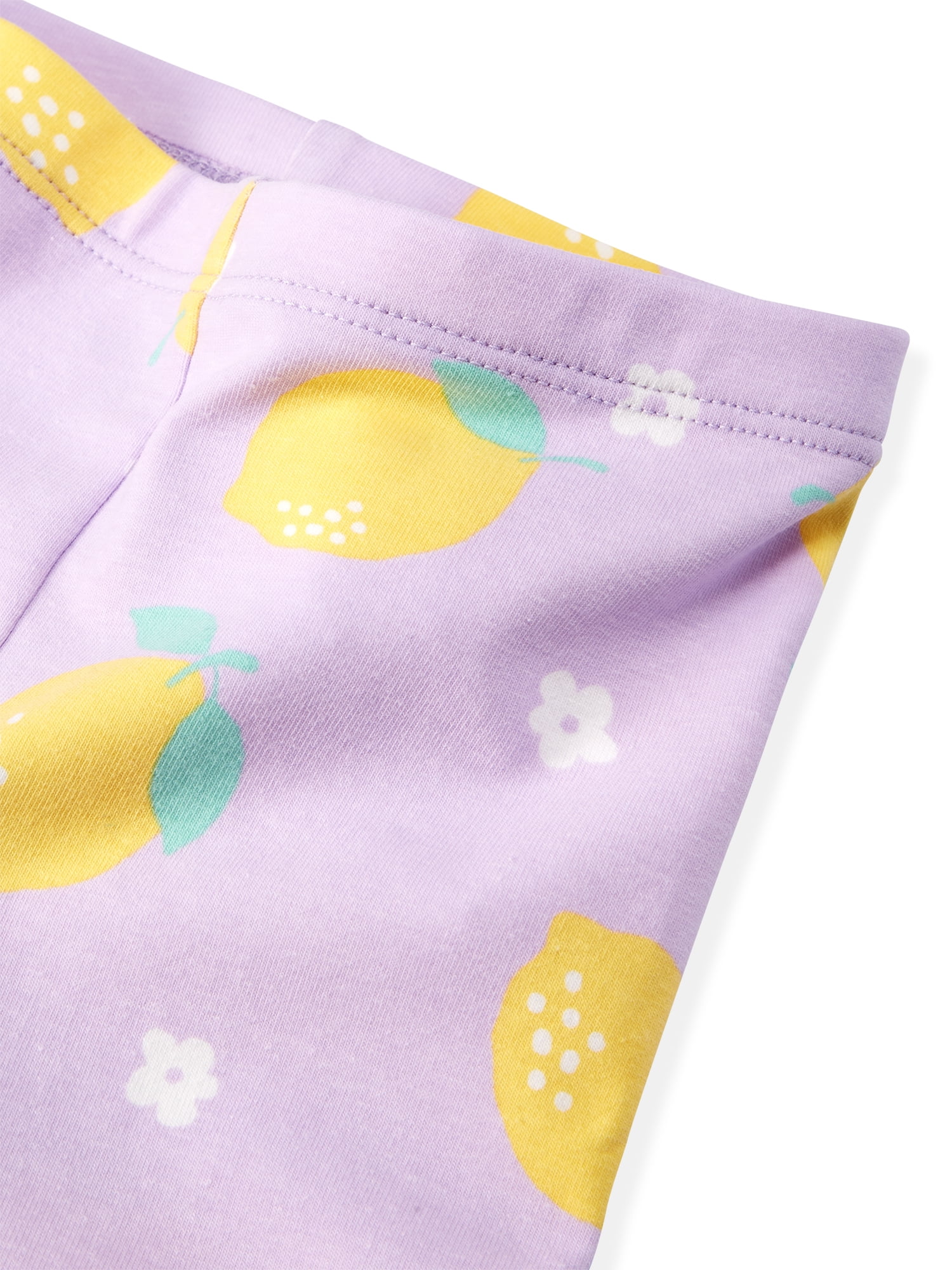 Garanimals Baby and Toddler Girl Cotton Ribbed Pull-on Leggings (Grey, 0M-6T) csm8x