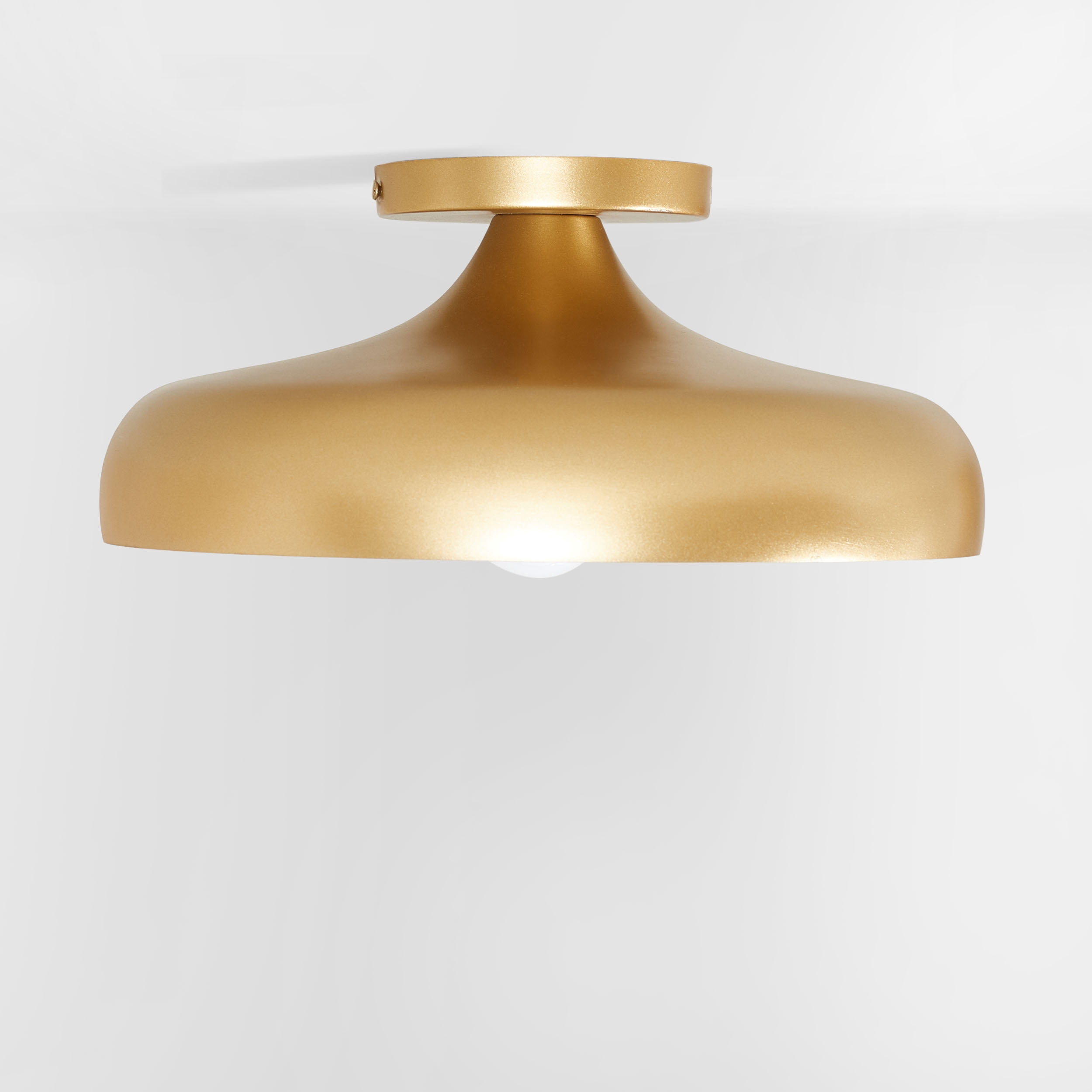 Safavieh Willet Modern Painted Gold Iron Flush Mount Ceiling Light (13.25 in) 764pv