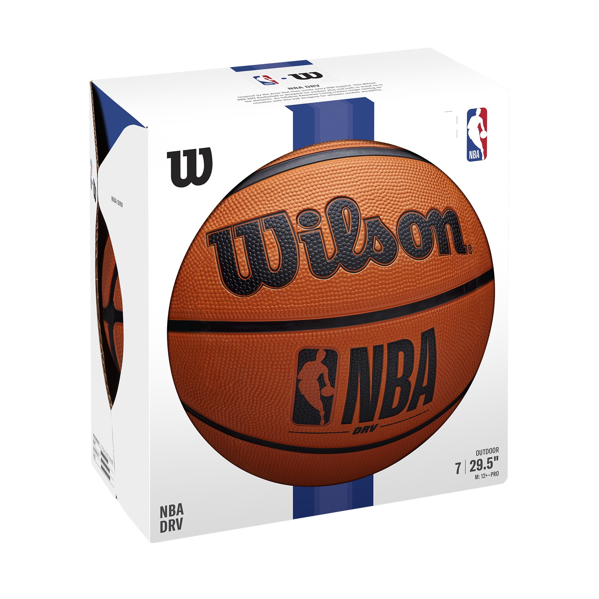 Wilson NBA DRV Outdoor Basketball (Brown, 28.5 in) 0e1l2