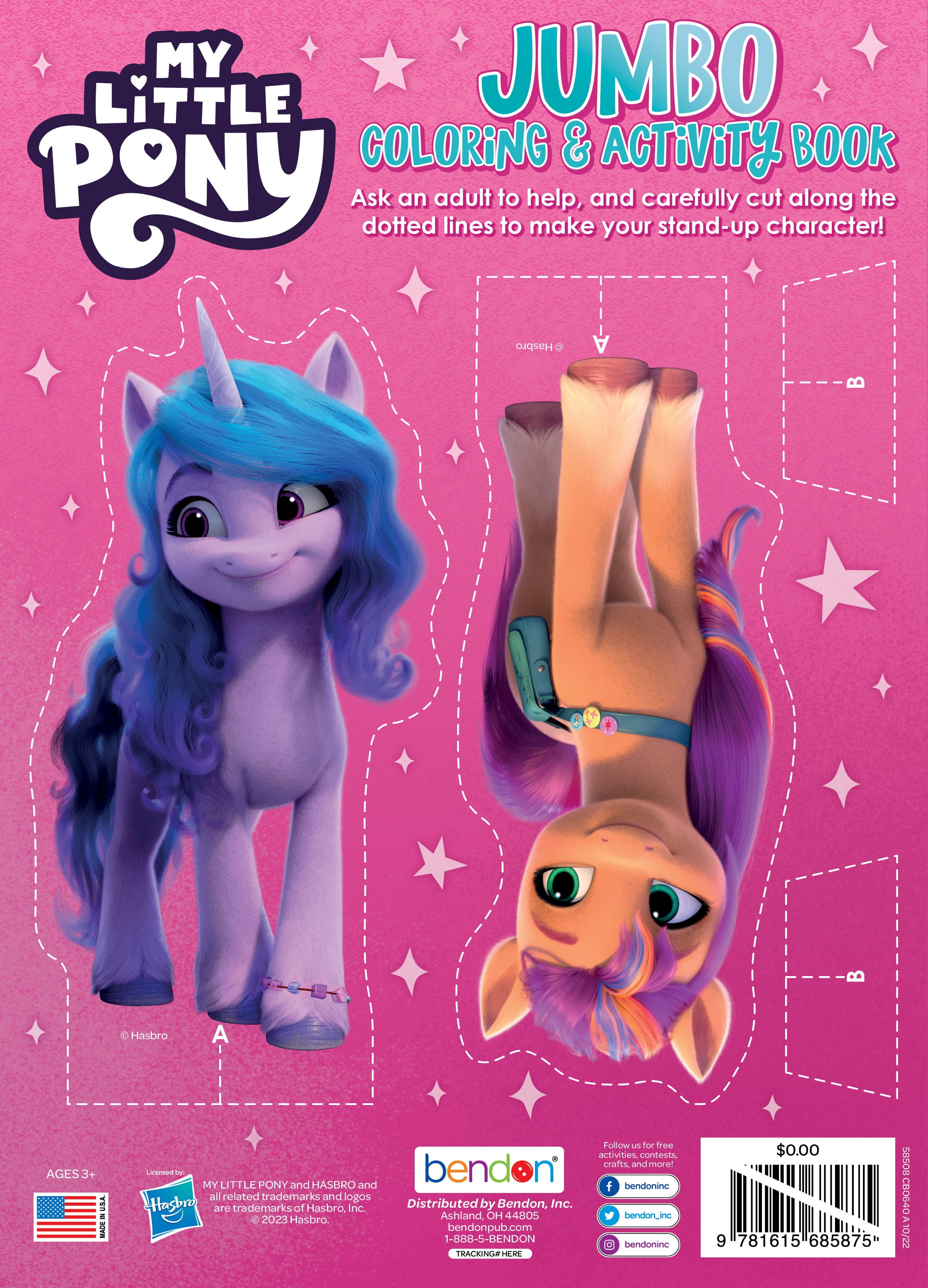 My Little Pony Jumbo Coloring and Activity Book (64 Pages, 10.75 in x 7.75 in) 5oxjh