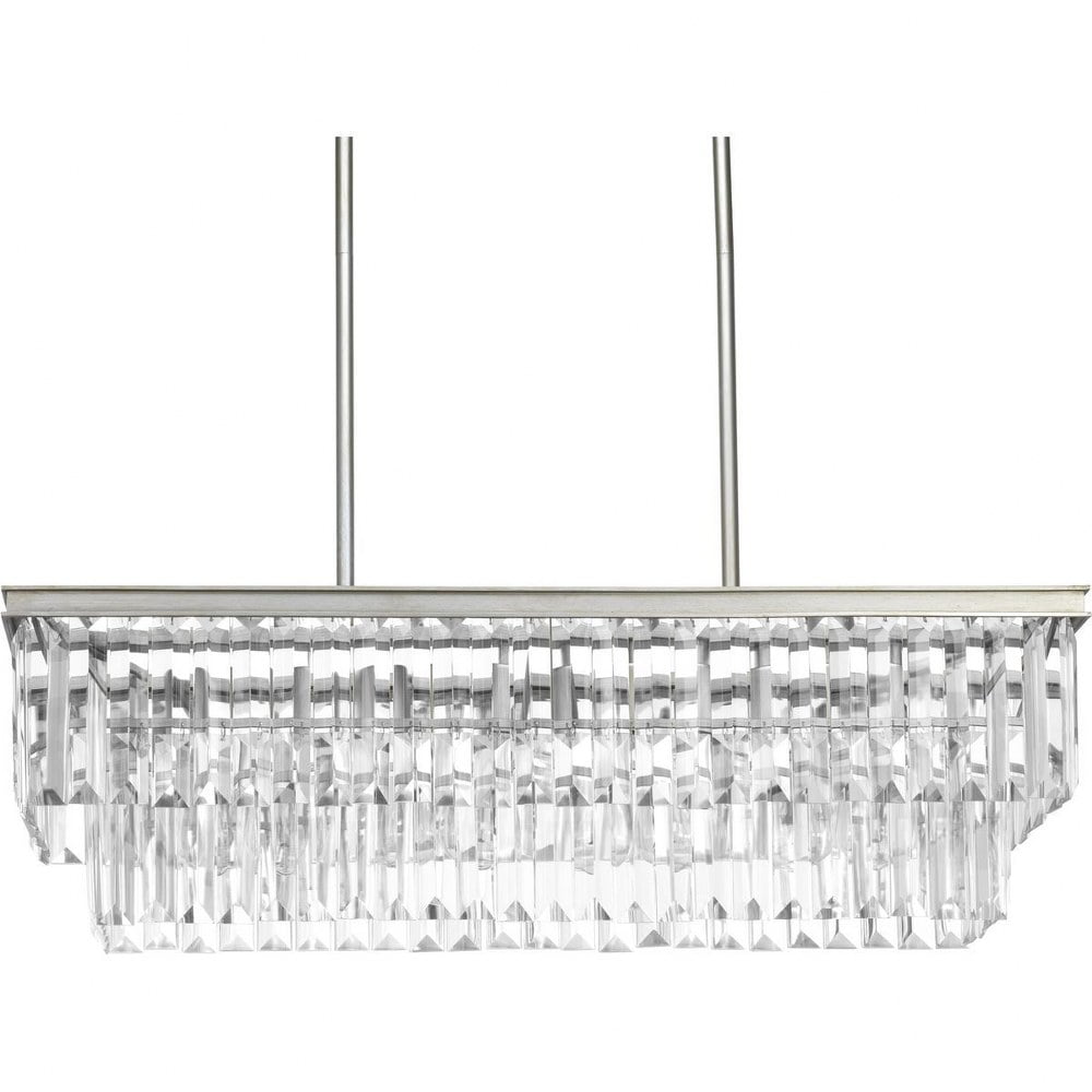 Progress Lighting Glimmer 4-Light Chandelier (Silver Ridge, 33.88 in) ft6ro
