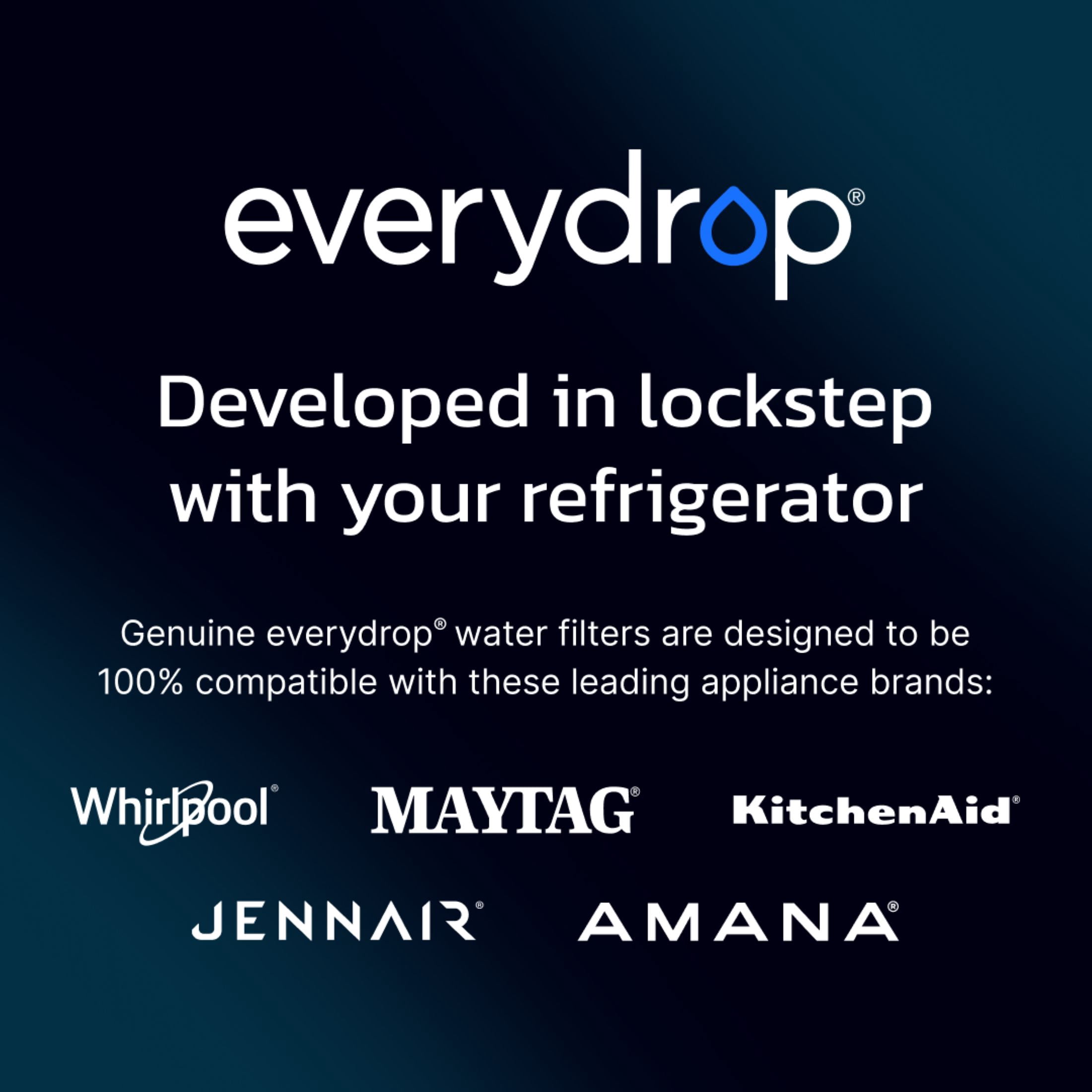 Whirlpool EveryDrop Refrigerator Water Filter 3 (Replacement Filter, 1 Pack) cmd5k