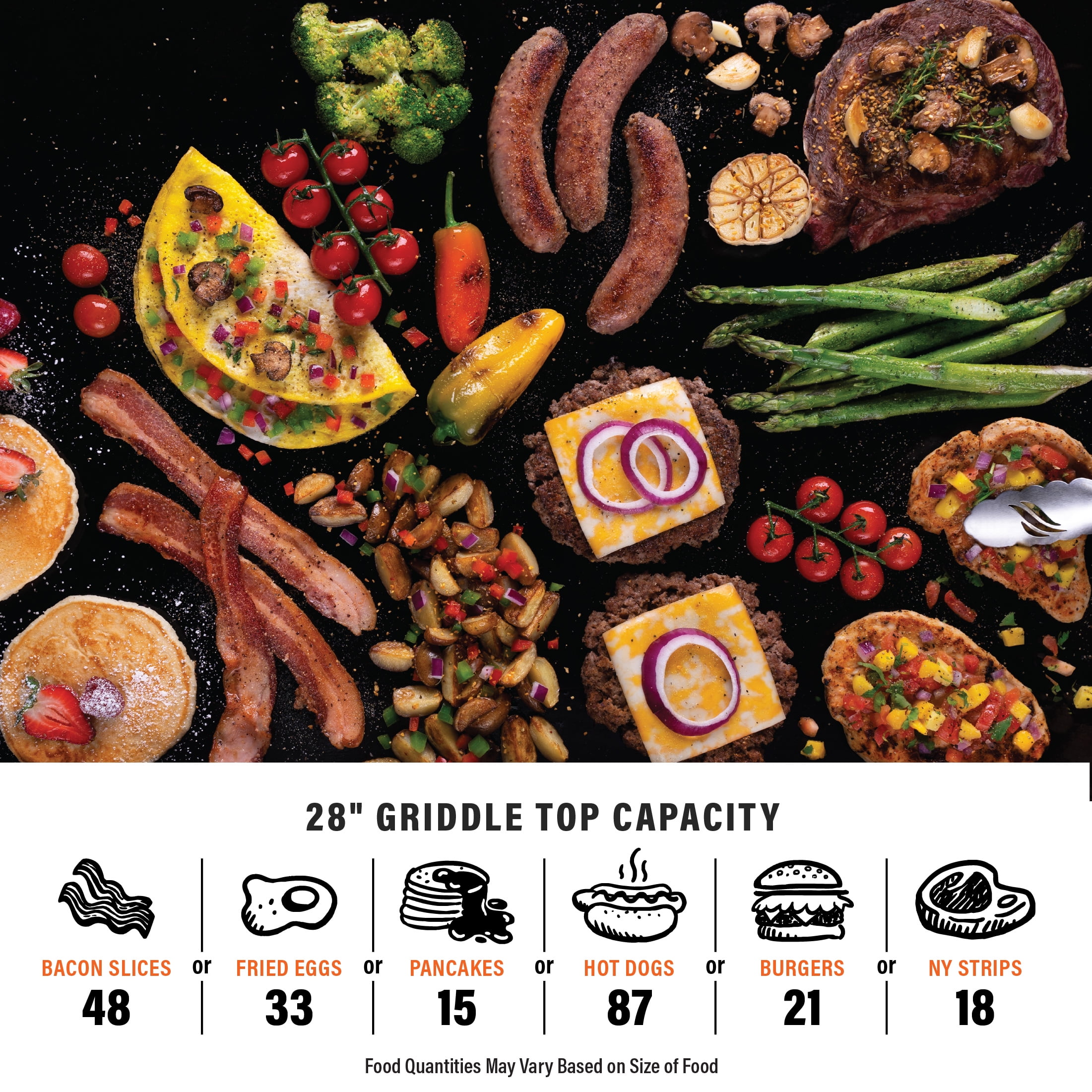 Blackstone Original Outdoor Griddle, 2-Burner Flat Top Grill with Hood (Black, 28 in) tkdfs