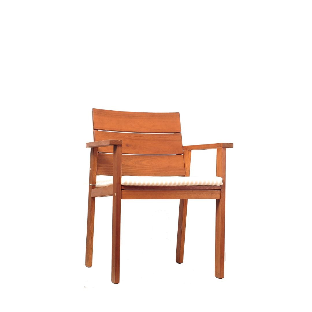 Amazonia Nelson Eucalyptus 5-Piece Round Patio Dining Set (Brown, 5-Piece) c27li