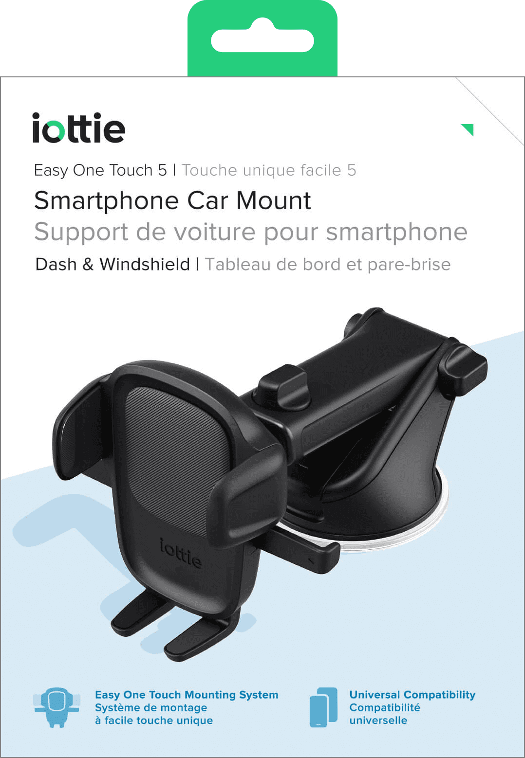 iOttie Easy One Touch 5 Universal Car Mount for Dashboard and Windshield (Black, 5 in to 8 in) zs9yy