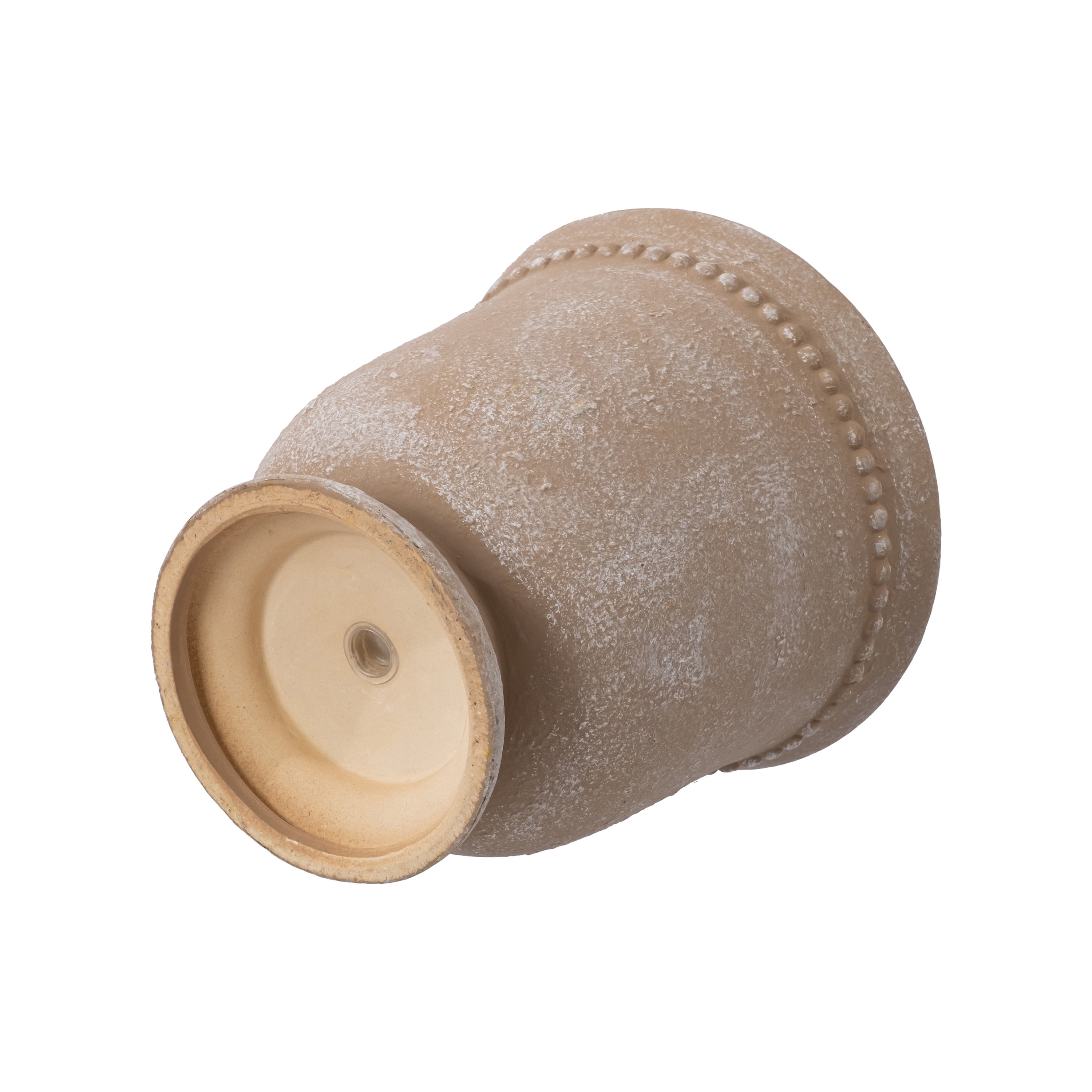 My Texas House Ceramic Urn Planter Pot with Elegant Dot Pattern (Brown, 8.1 in) 0fqa6