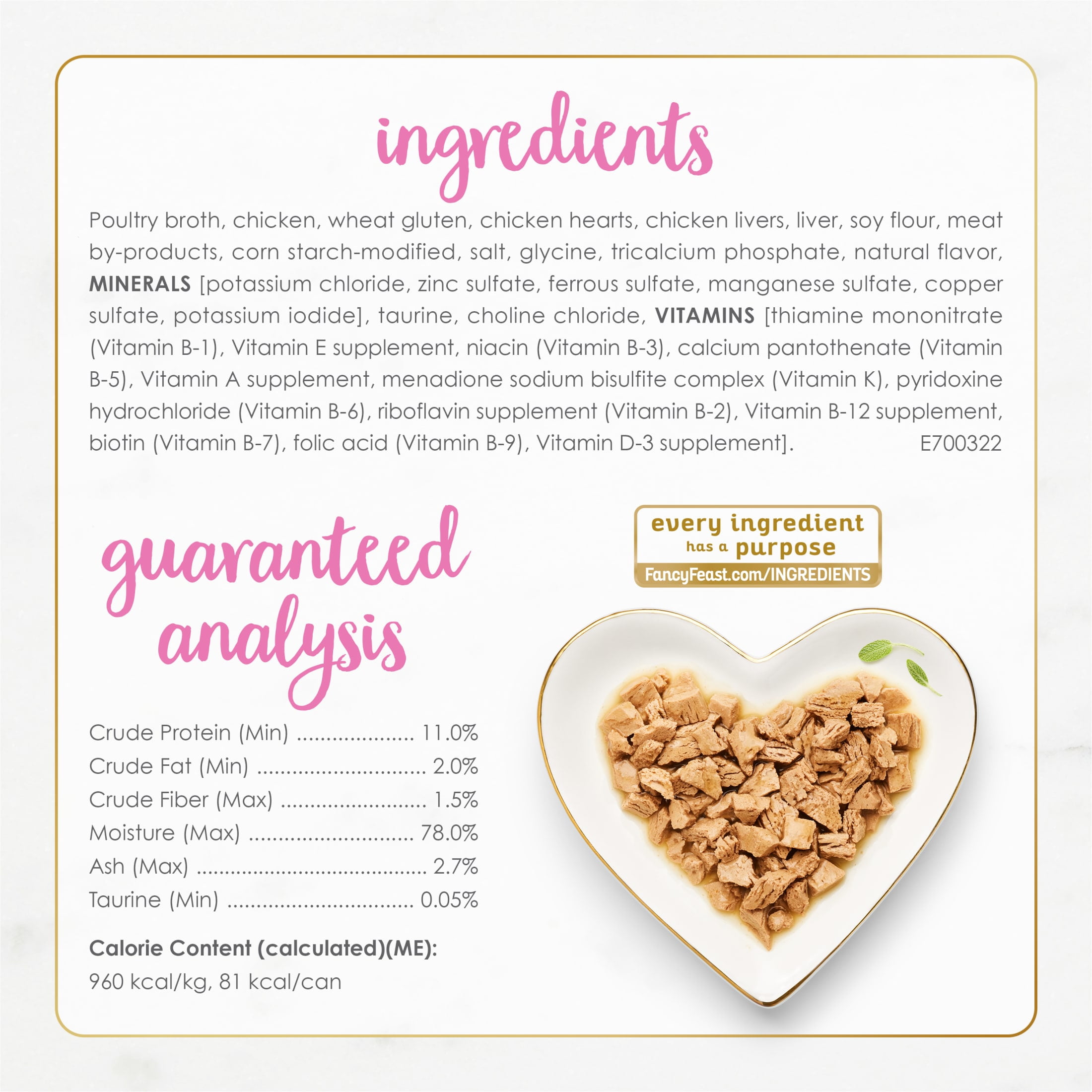 Fancy Feast Sliced Kitten Wet Food, Chicken Heart & Liver Recipe in Gravy (3 oz) 048y5