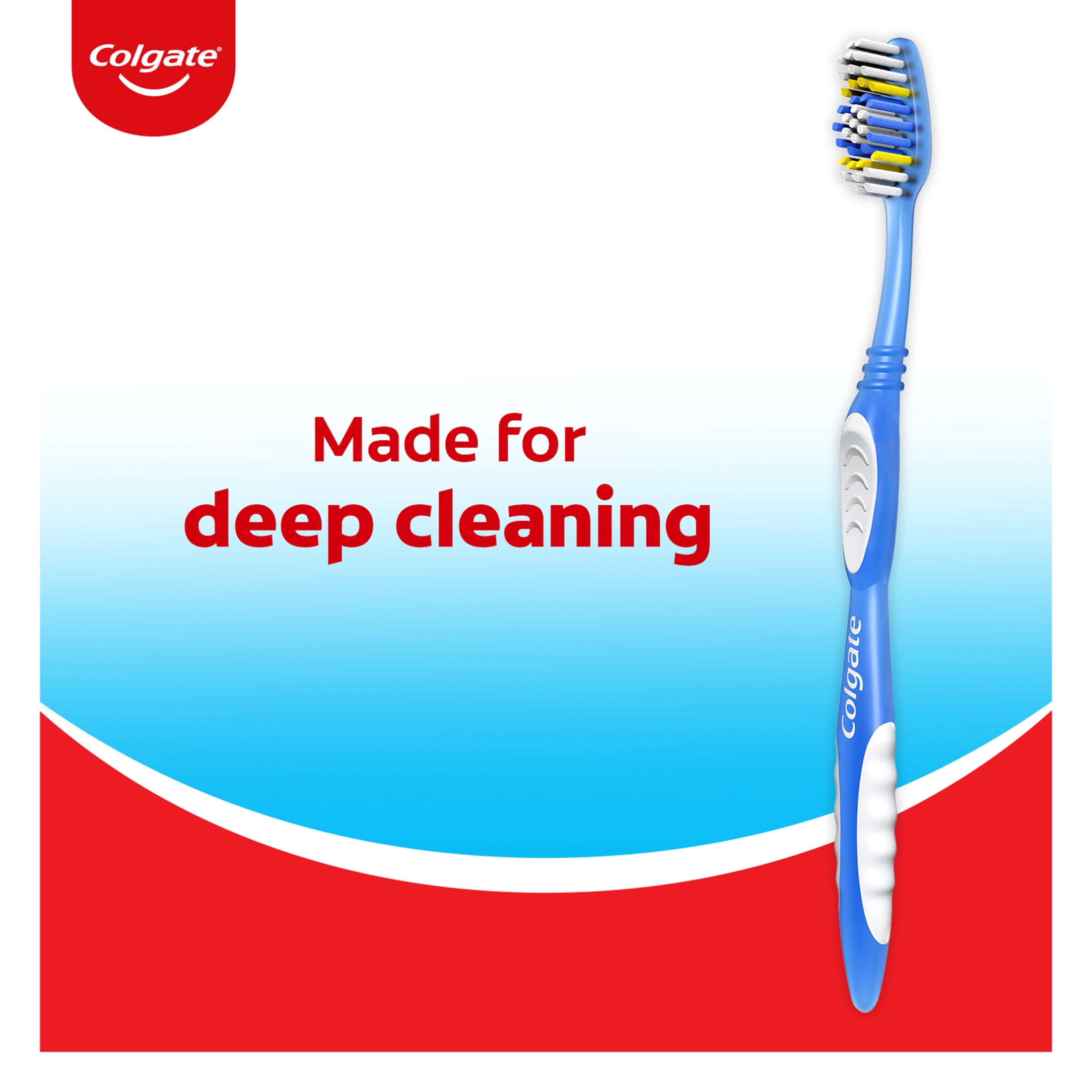 Colgate Extra Clean Full Head Toothbrush, Soft Bristles (Blue, 1 Count) wzs39
