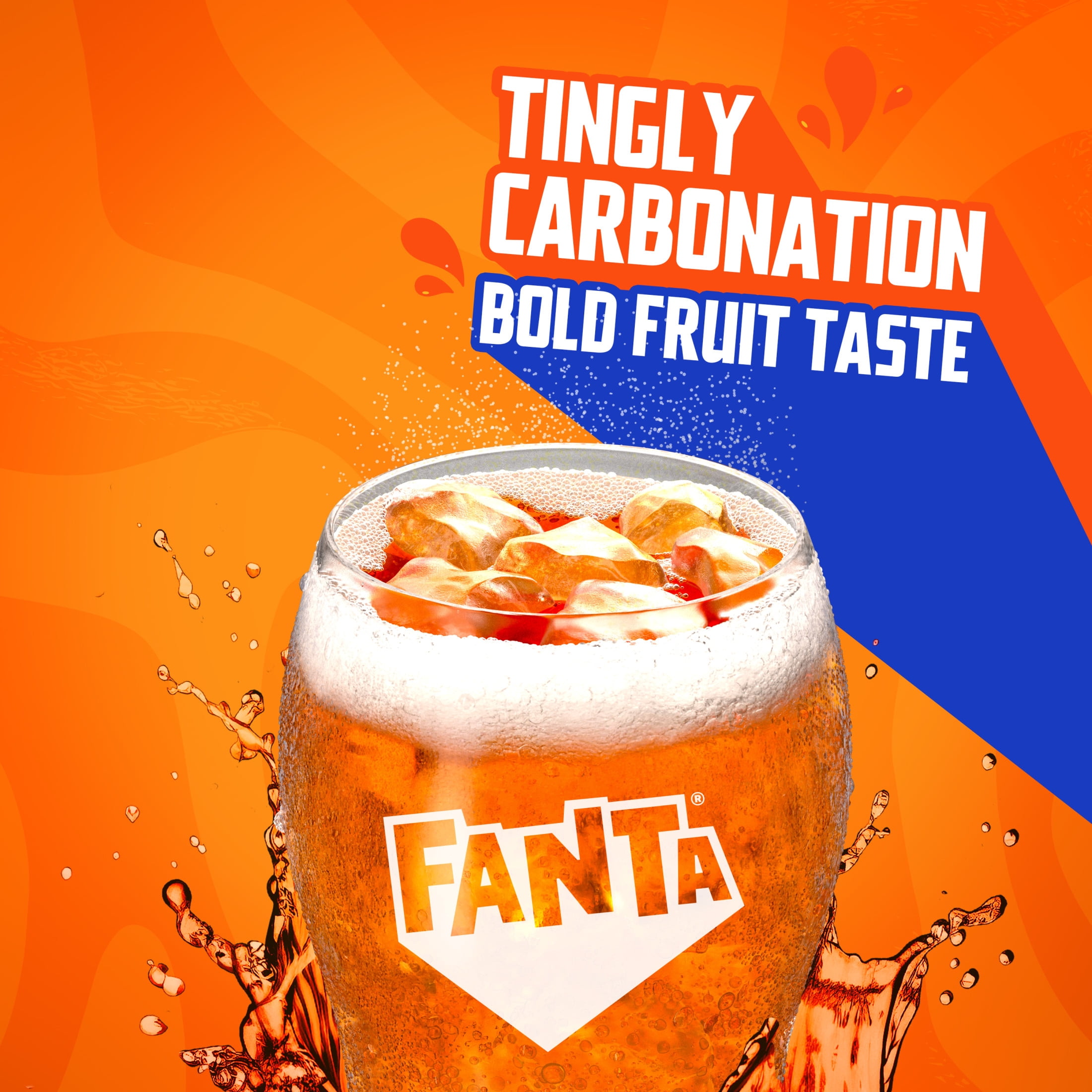 Fanta Zero Sugar Orange Soda, Refreshing Fruit Flavored Soft Drink (Orange, 12 fl oz, 12 Pack) pvm87