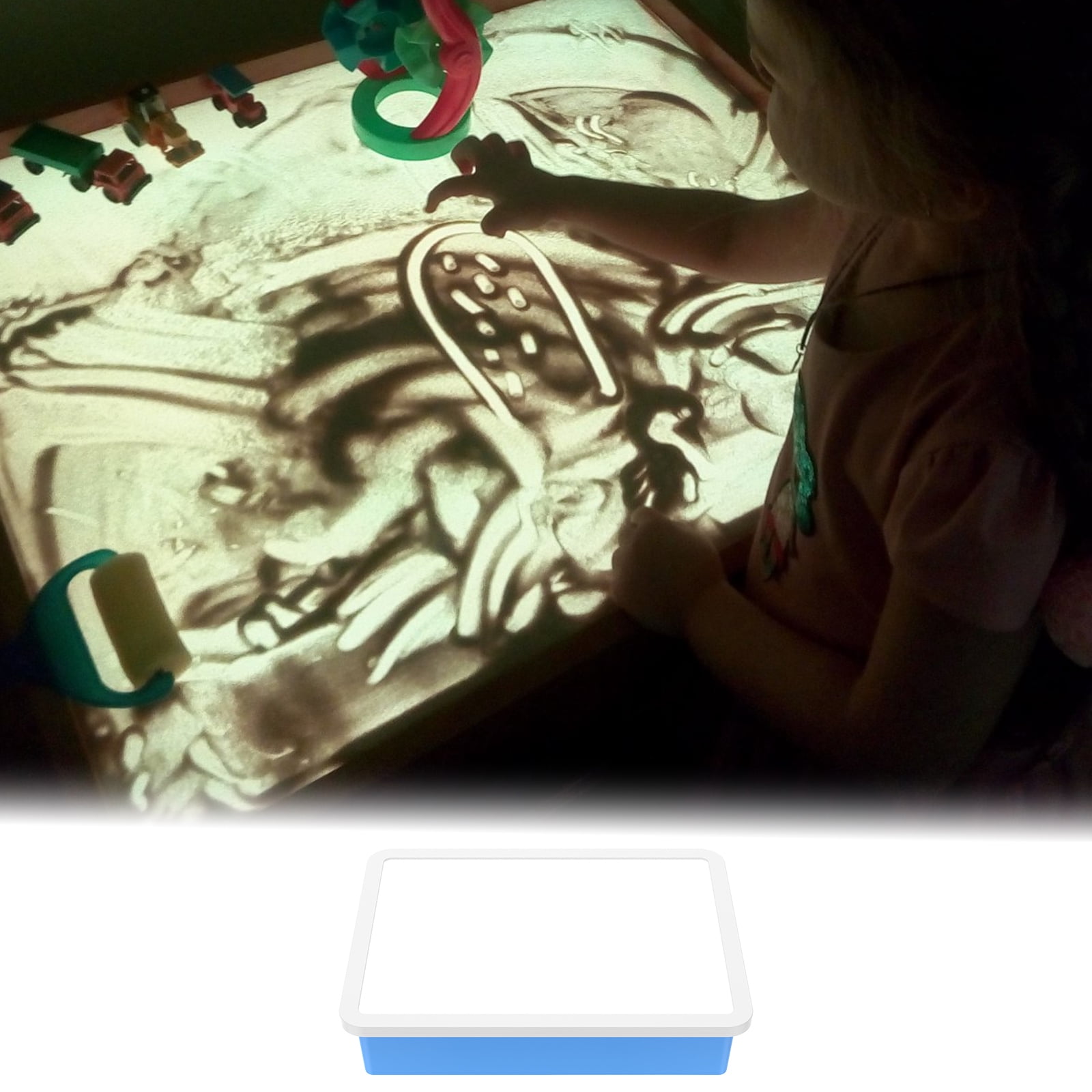 Wekvgz LED Light Box for Kids Sensory Drawing and Tracing Table (Adjustable Brightness, 15.7 in x 11.6 in) mkq5d