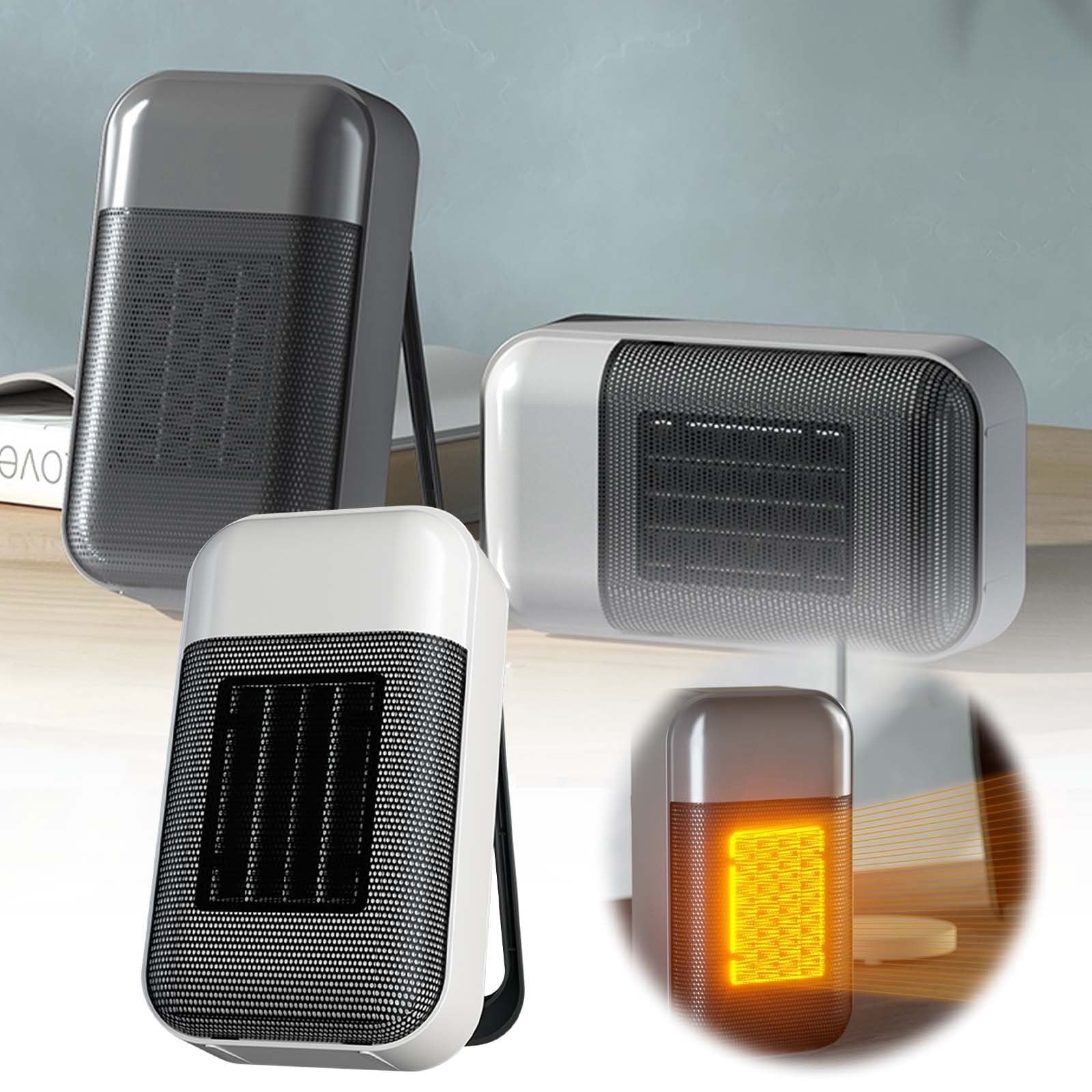Follure Clothing Portable Electric Space Heater for Indoor Use (500W, Compact) lc3be