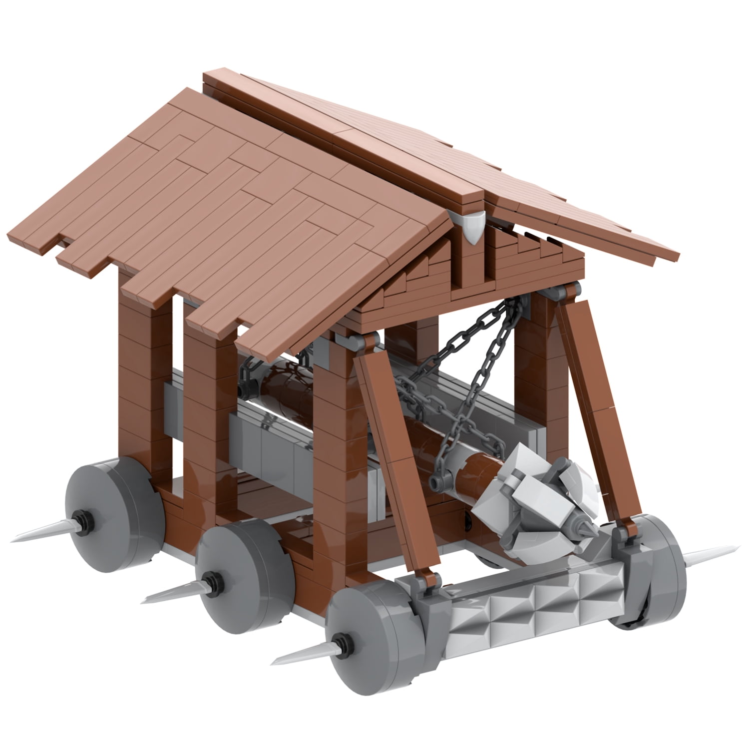MOOXI Medieval Knights Siege Engine Building Set, Creative Construction Block Kit for Kids and Adults (405 Pieces) ocx7u