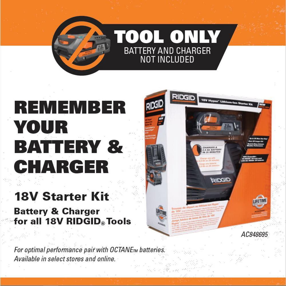 RIDGID 18-Volt Drywall Cut-Out Rotary Tool (Orange, 18V) vc7dl
