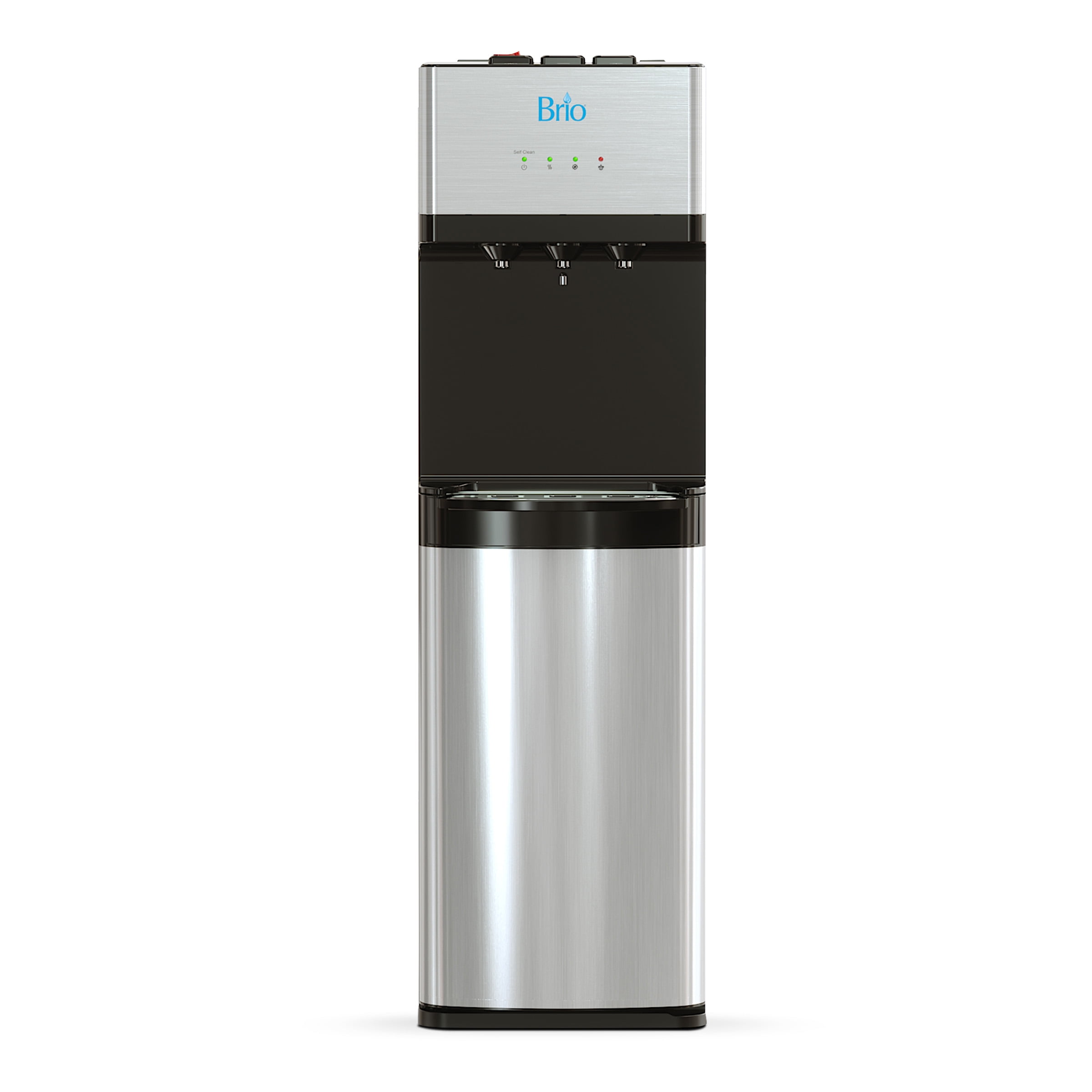 Brio 500 Series Water Cooler Dispenser with Multi-Stage Filtration (Silver) pbvqb