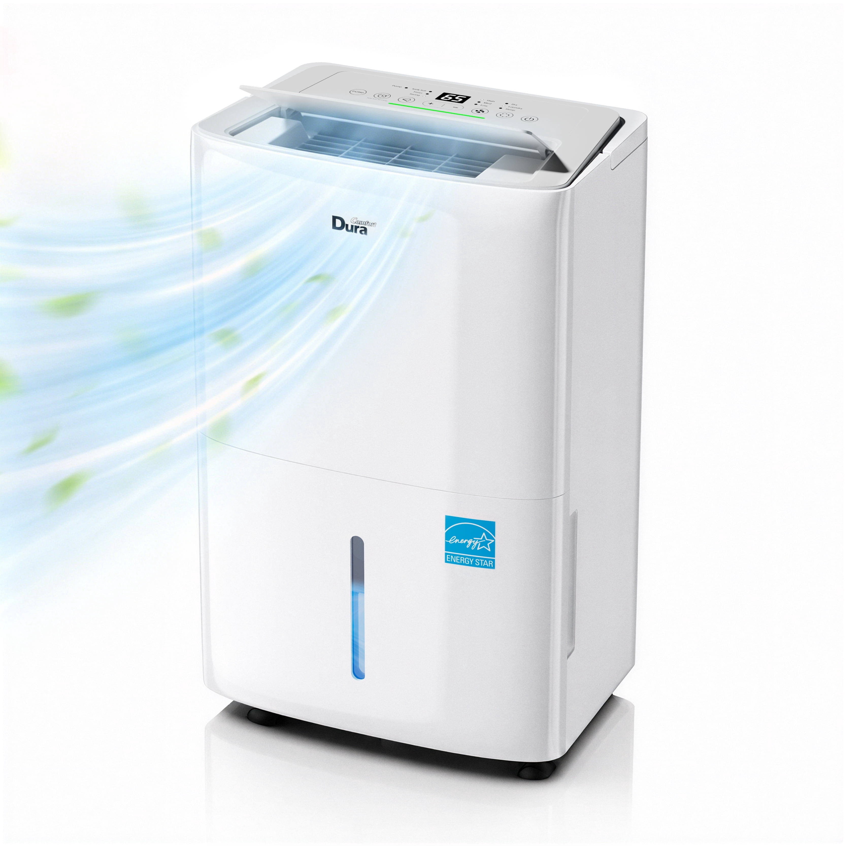 DuraComfort 4,500 Sq Ft Dehumidifier with Built-in Pump, Energy Star Certified, Smart Humidity Control (White, 1.6 gal) tvbax