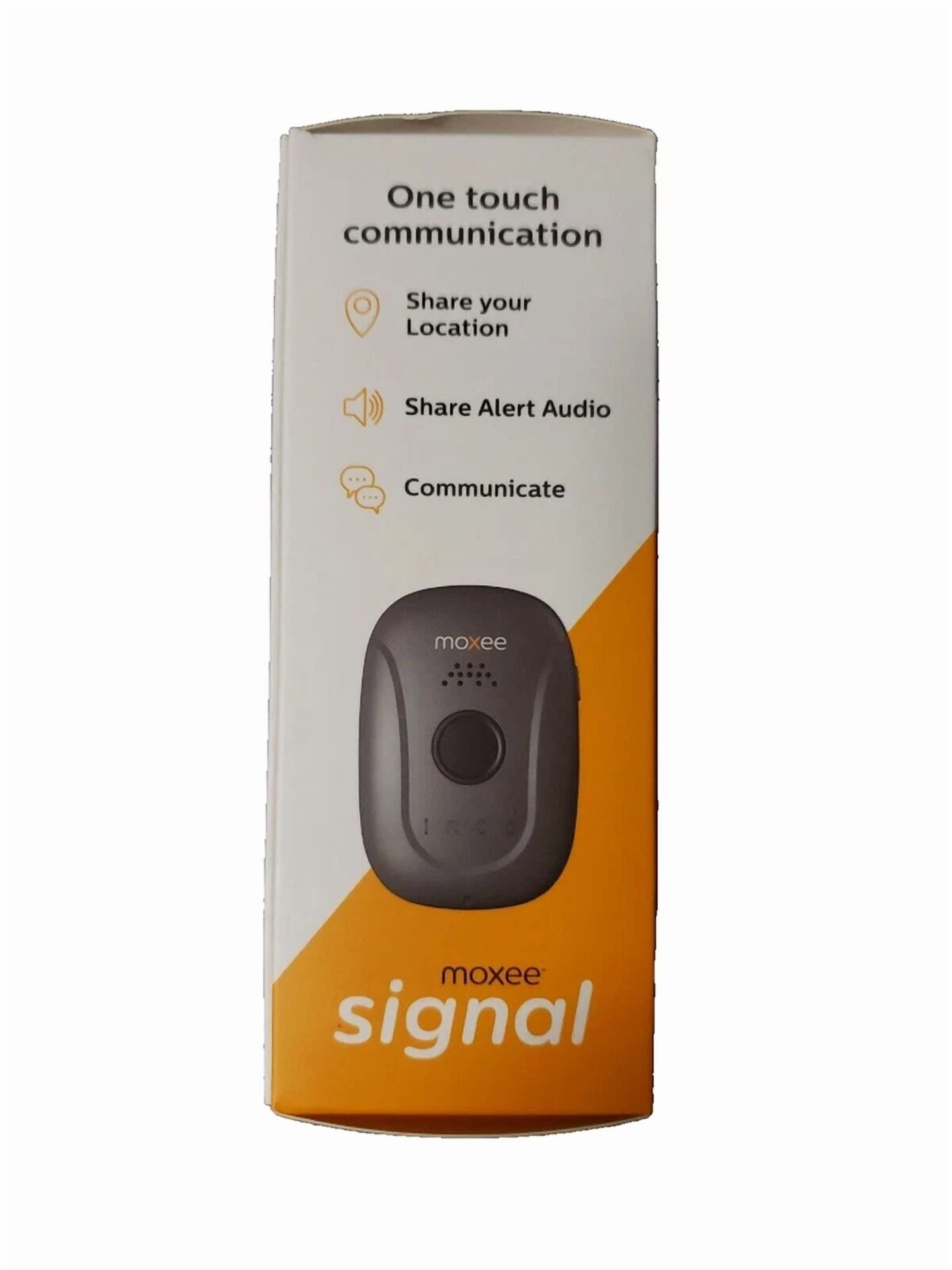 Rhea Moxee Signal Personal Safety Wearable with Bluetooth and Built-In Mic (Black, 0.1 oz) hc6wo