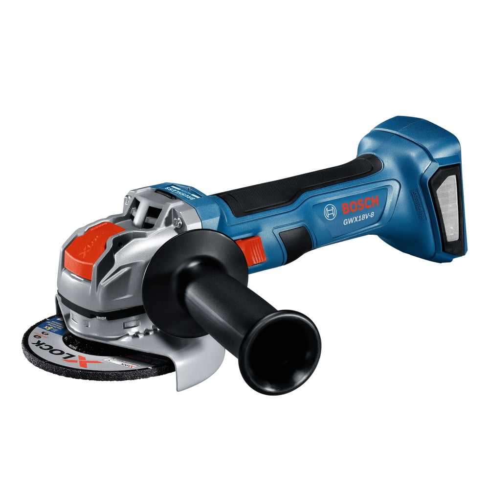 Bosch GWX18V-8N-RT 18V Brushless Cordless X-LOCK Angle Grinder (Refurbished, 4.5 in) 3mski
