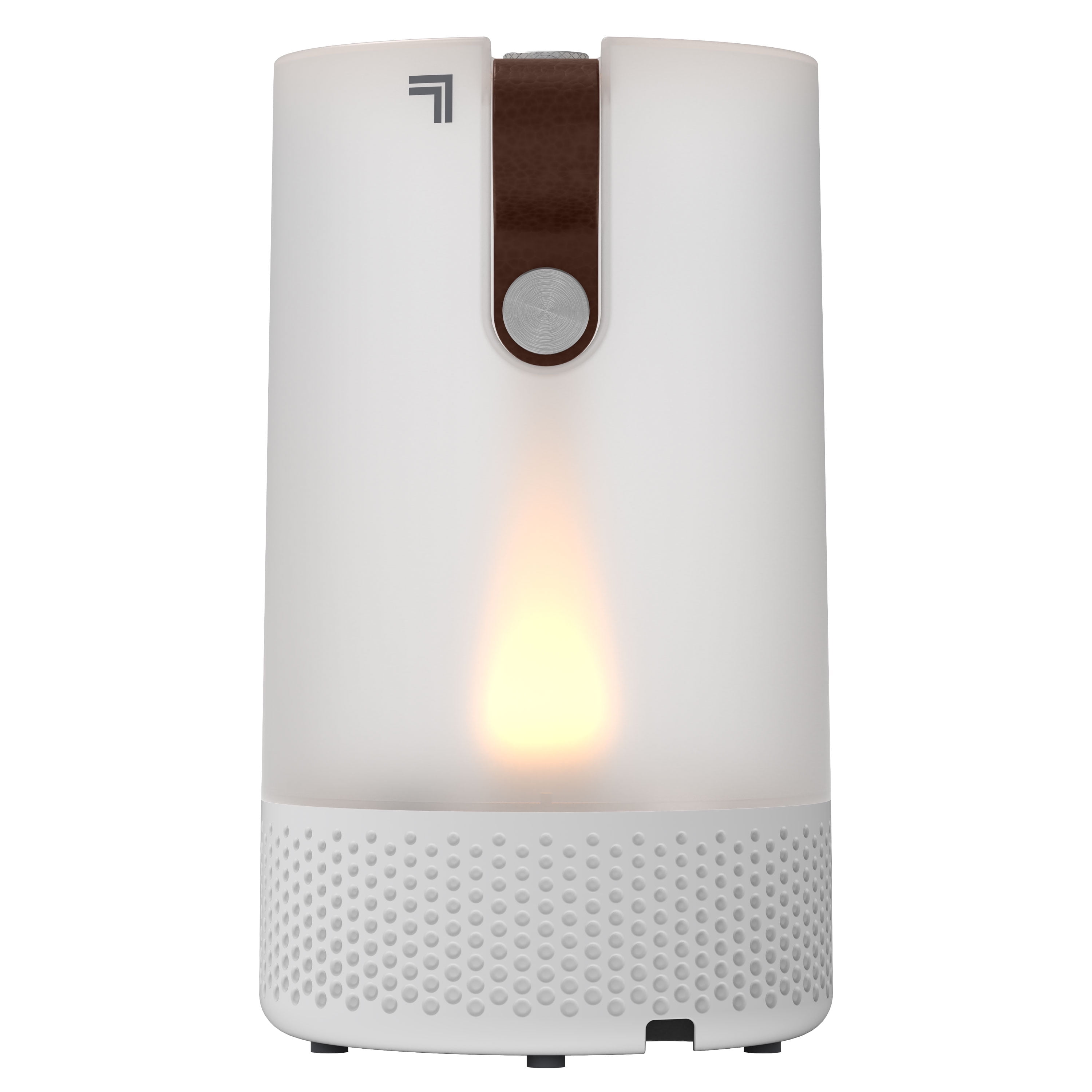 Sharper Image Votiv 7 Ultrasonic Humidifier with Flameless Candlelight (Translucent White, 0.55 gal) 26h6x