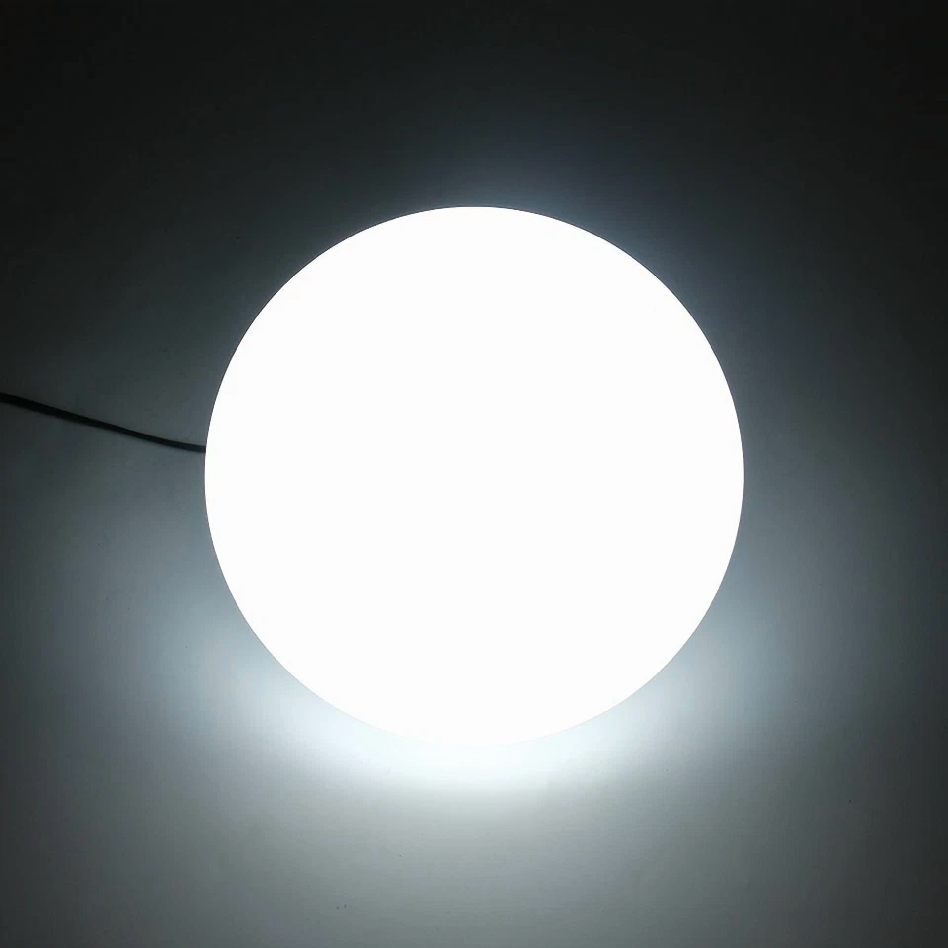 VAULT LED Ceiling Light Fixture Round Flush Mount Panel for Kitchen and Bedroom (White, 12 in) 66mot