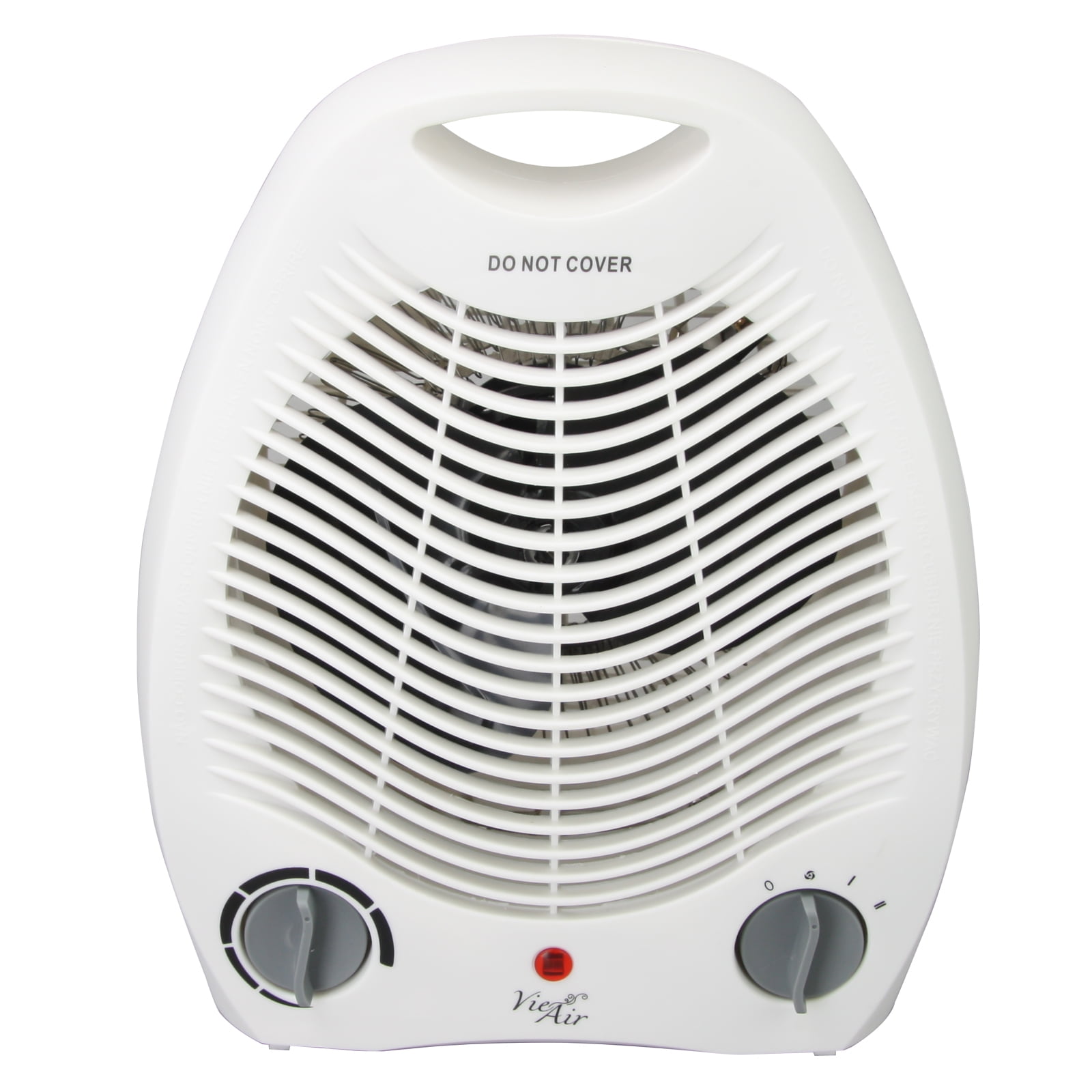 VieAir Portable Electric Fan Heater with Adjustable Thermostat (White, 1500W) znsv1