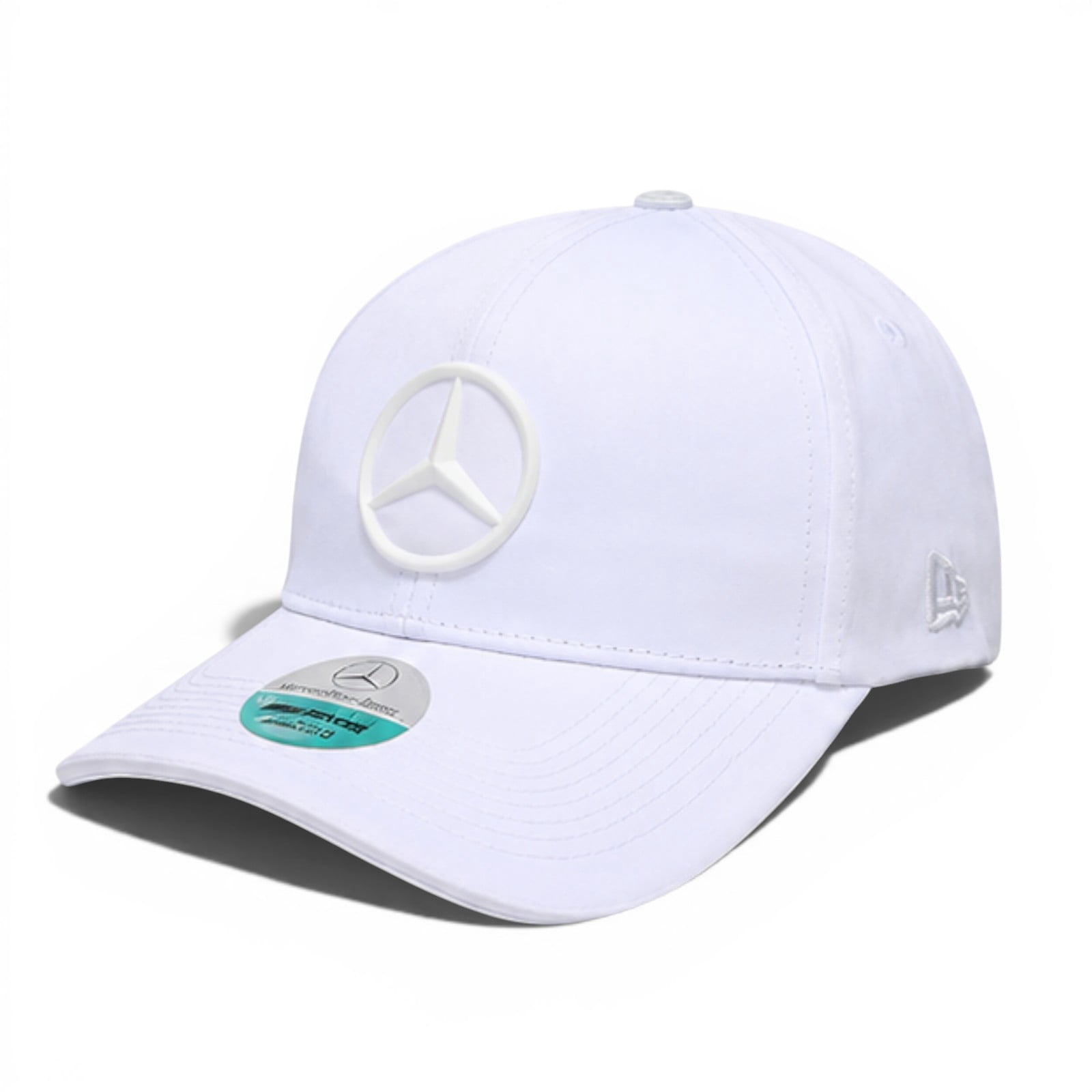 Mercedes-Benz AMG Petronas F1 Team Official Adjustable Hat (White, One Size) luswn