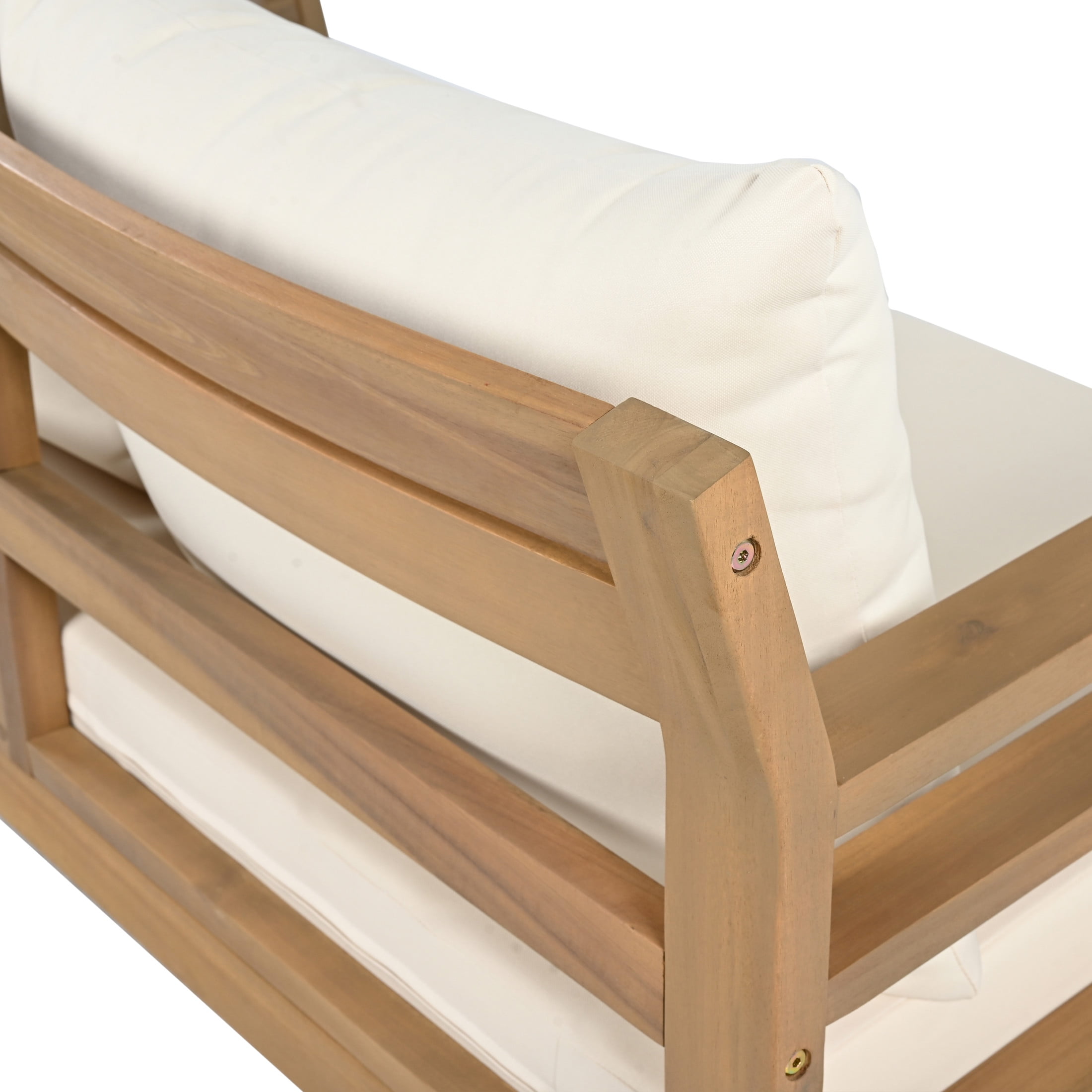 Christopher Knight Home Lenore Outdoor 2-Piece Patio Conversation Set with Loveseat and Coffee Table (Beige, 2-Piece Set) iezzh