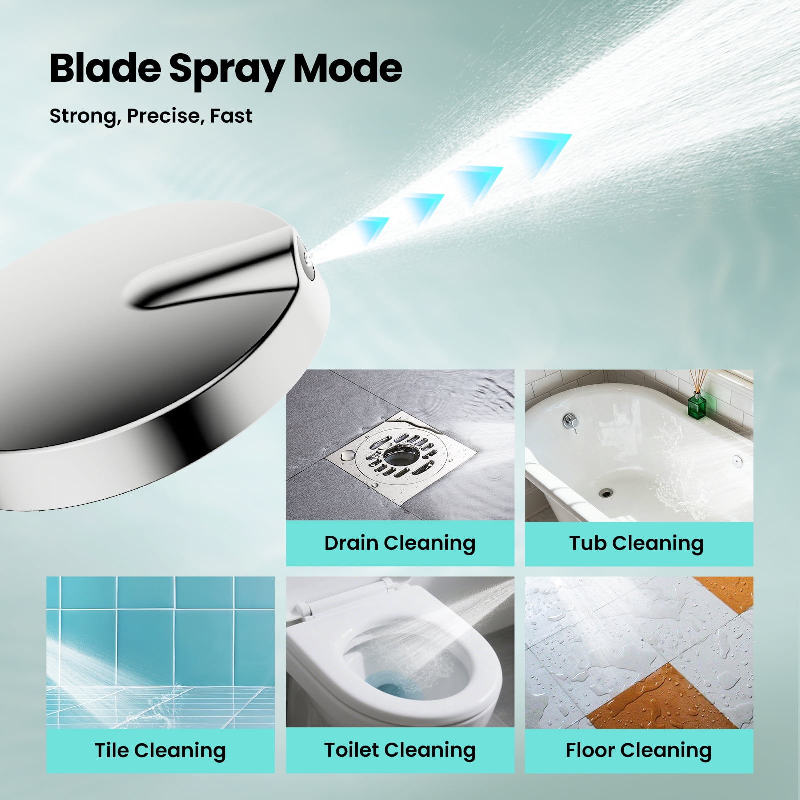 JOMOO Handheld Shower Head with 6 Spray Settings, High Pressure Filtered Showerhead for Hard Water, 6 in Head with 71 in Stainless Steel Hose (Chrome) up4ty