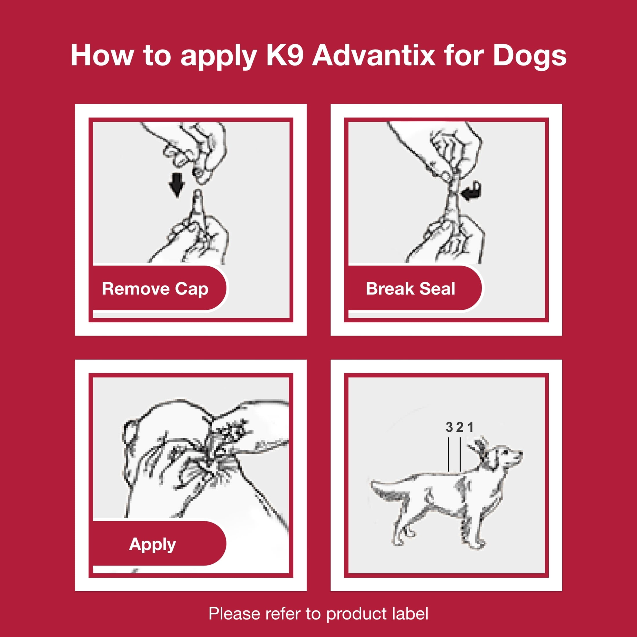 K9 Advantix II Flea and Tick Topical Prevention for Extra Large Dogs (55 lbs+, 2-Month Supply) msu2v