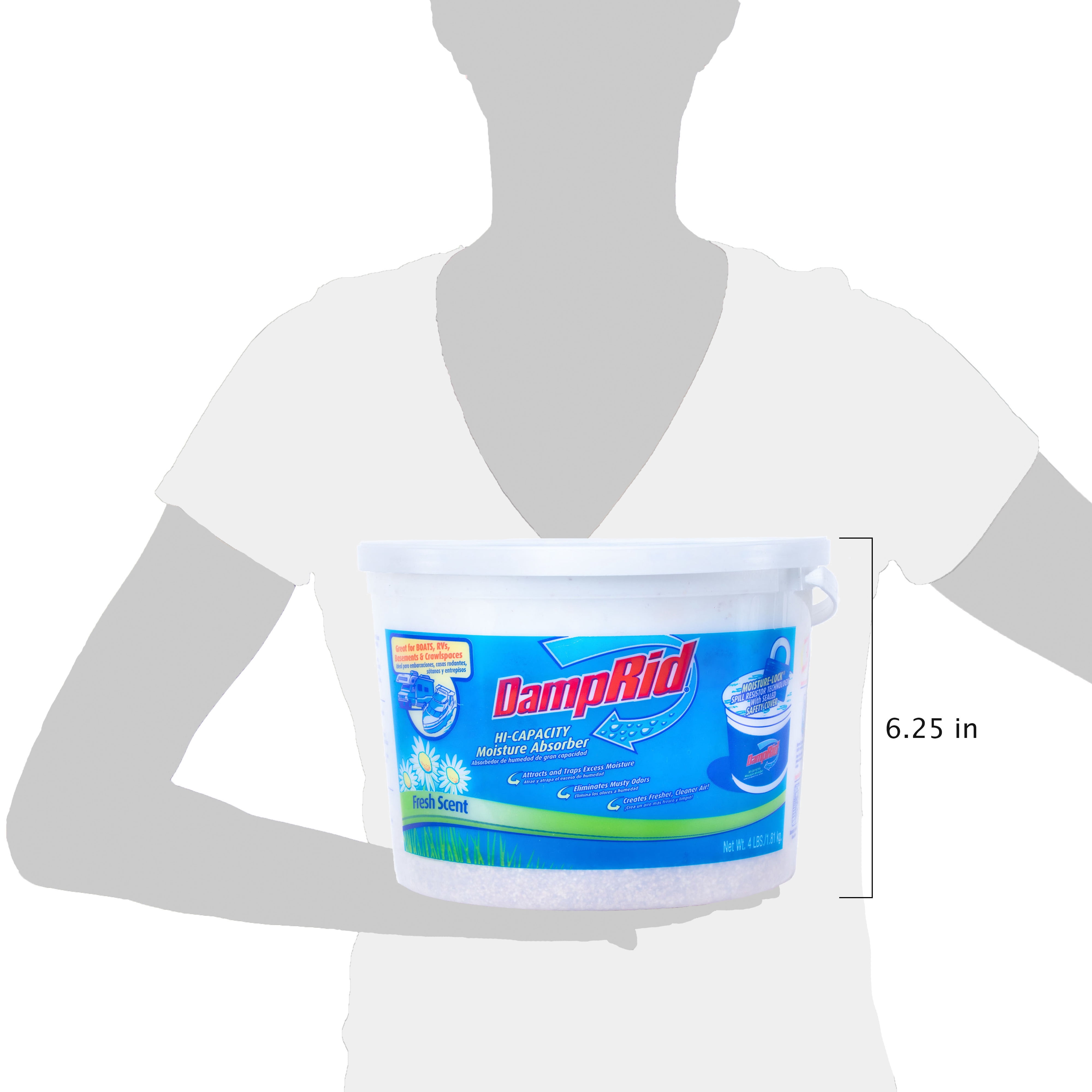DampRid Hi-Capacity Moisture Absorber for RV and Boat (Fresh Scent, 4 lb) puh4k - Image 9