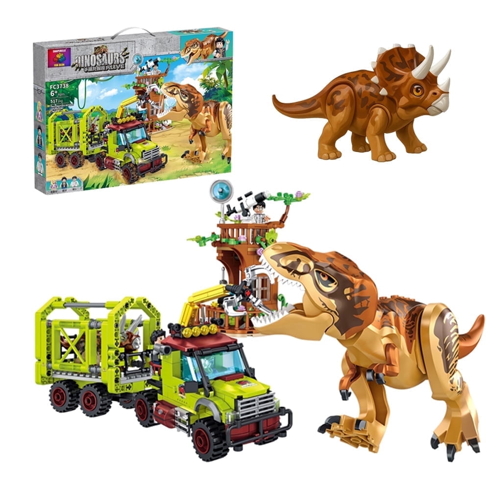 MIADEAL Jurassic Dinosaur Building Blocks Set, STEM Educational Construction Toy (517 Pieces) oou6j