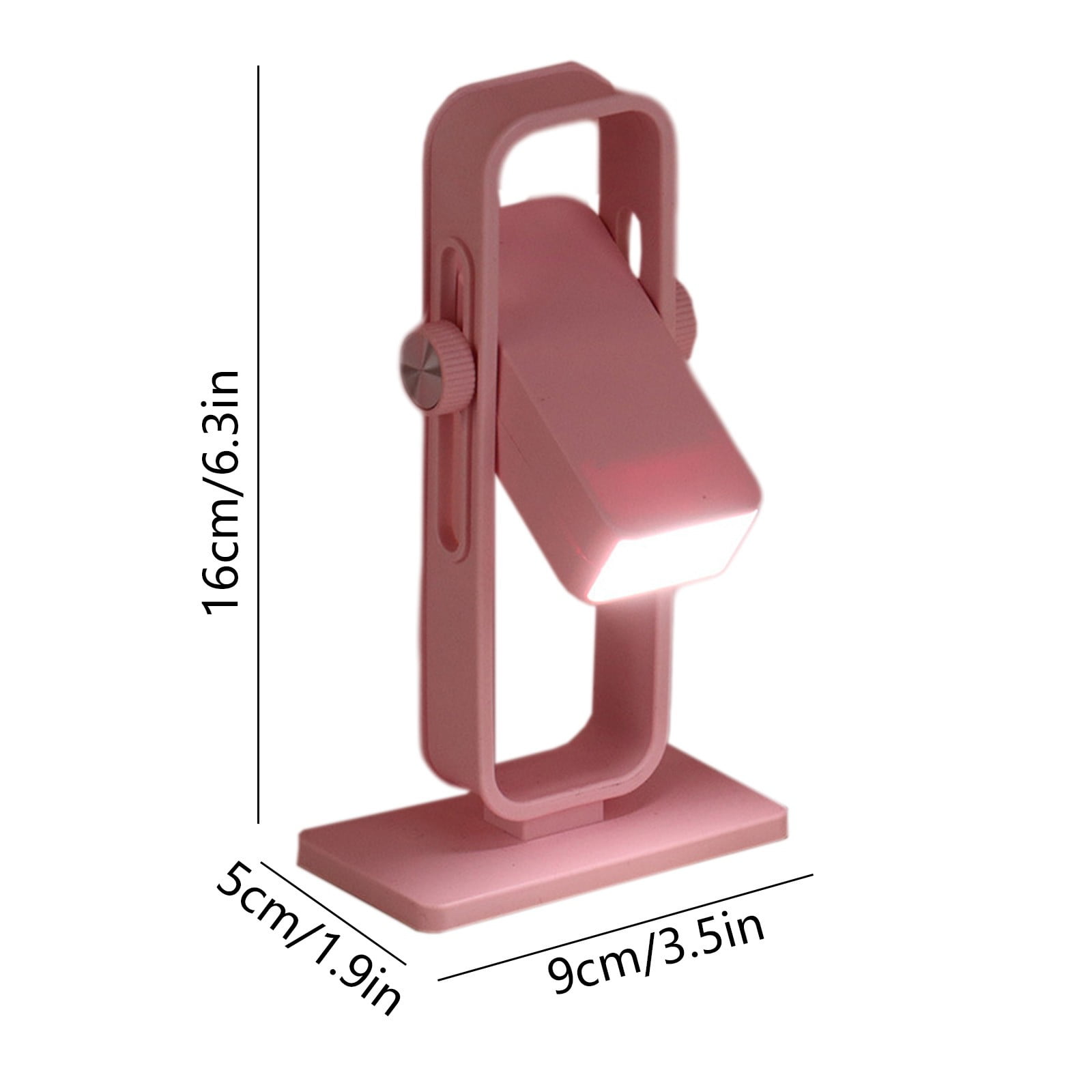 Muecwrye LED Desk Lamp with USB Charging Port, Adjustable Study Light for Home Office (Pink, 15 in) 9l5vt