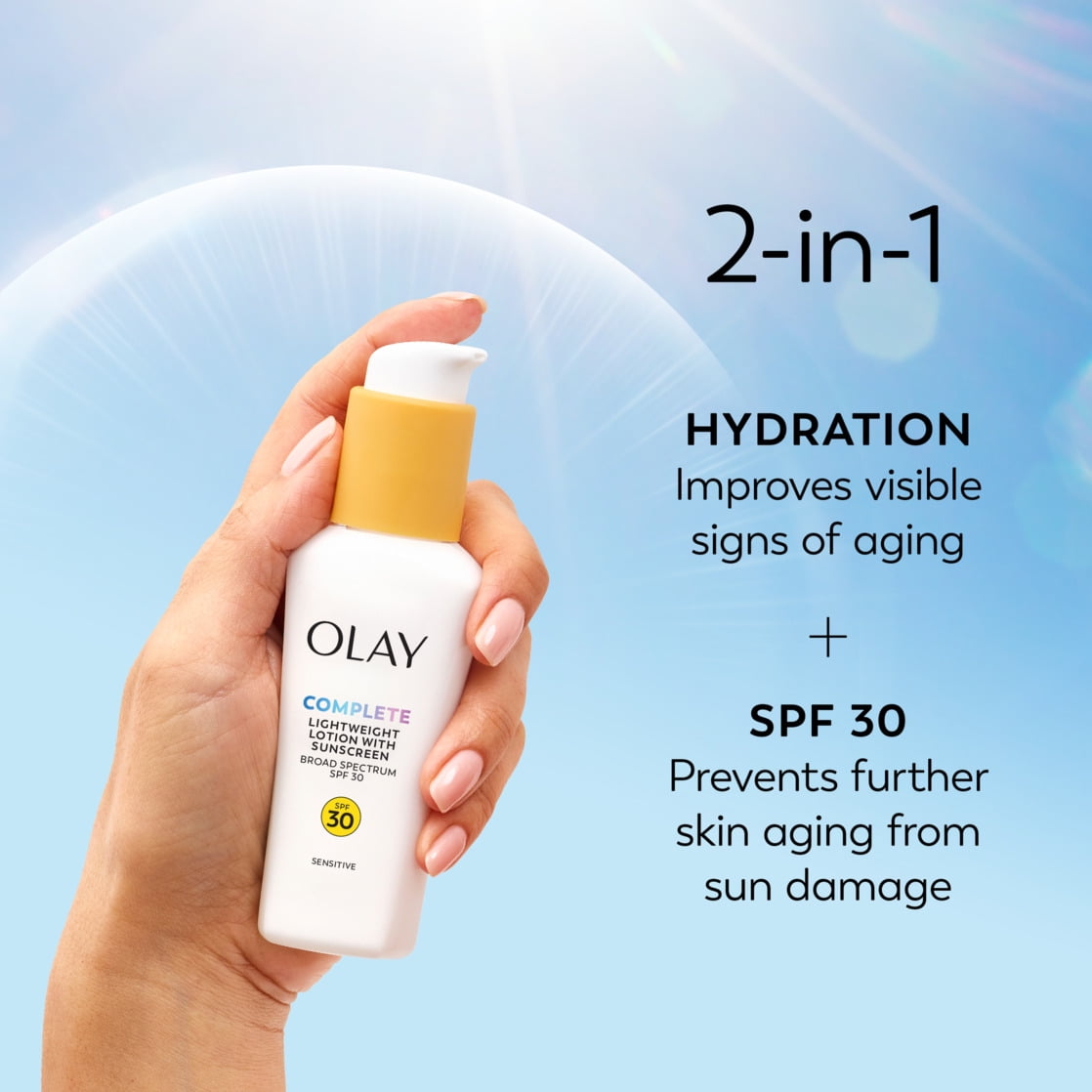 Olay Complete Daily Facial Moisturizer for Sensitive Skin (SPF 30, 2.5 oz) 8dt3d