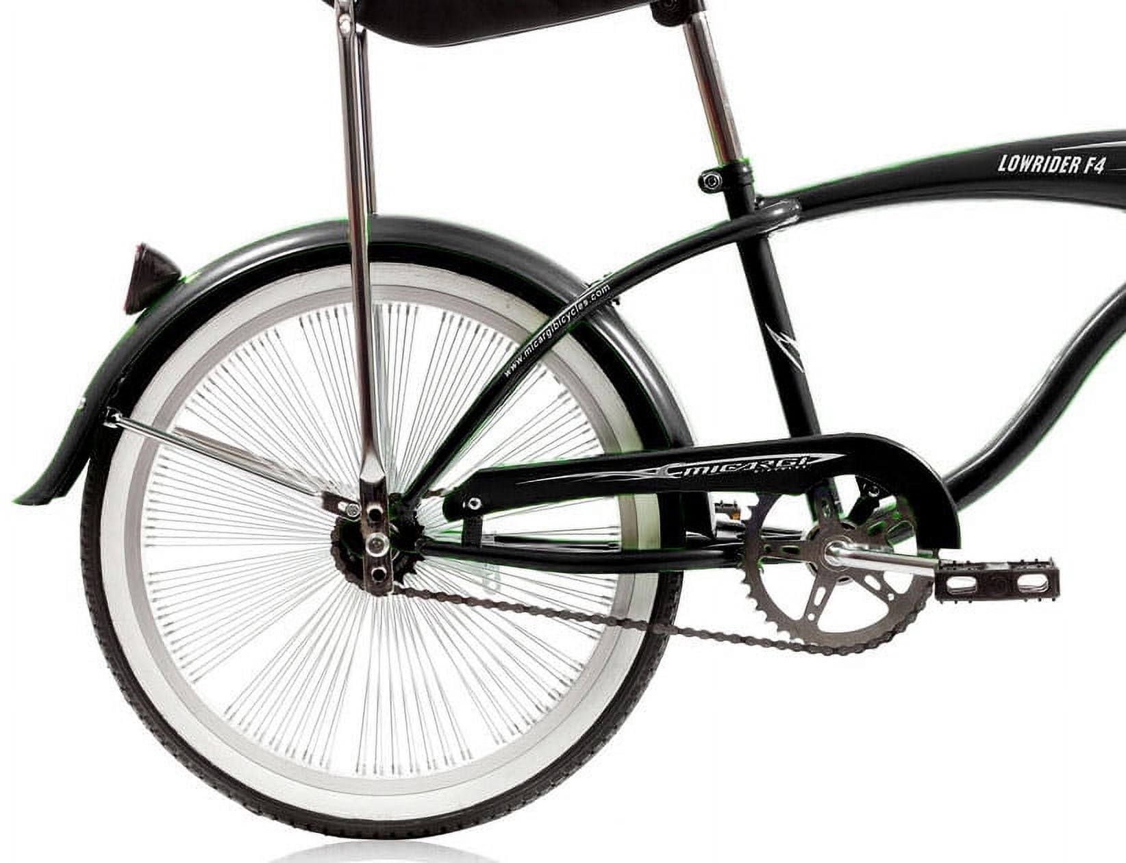 Micargi 20 in Cruiser Bike with Coaster Brake (Black, 20 in) byern