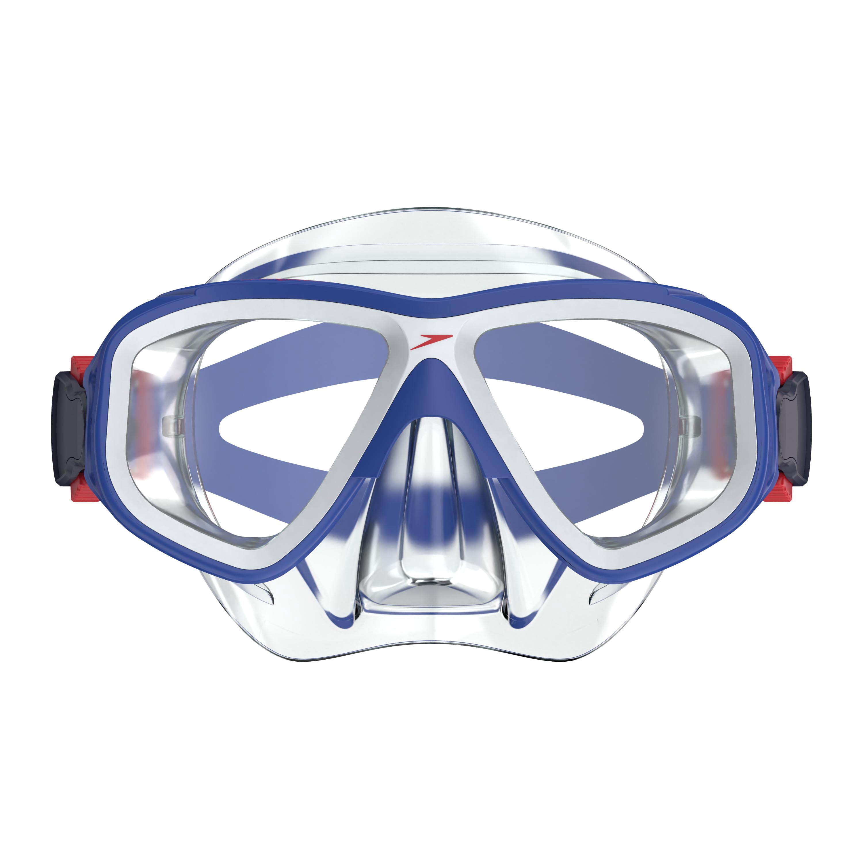 Speedo Kids Compass Swim Mask, Soft Fit with UV Protection, Anti-Fog Lens (Clear, 2 Pack) tzqsc