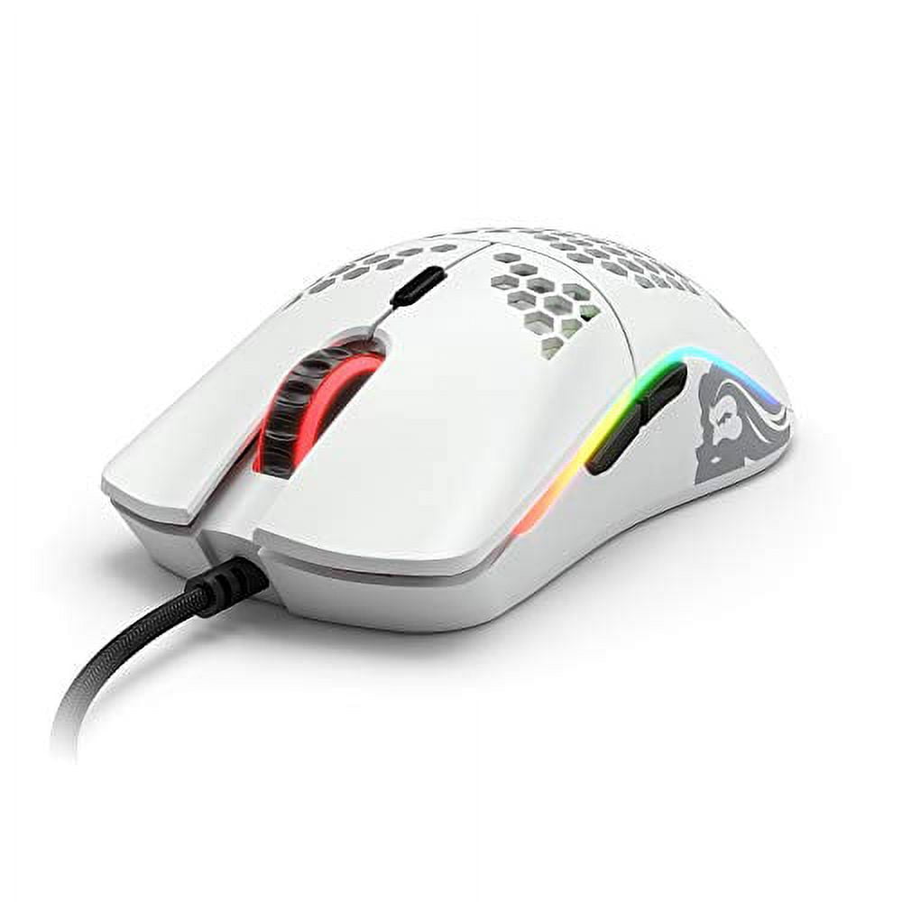 Glorious PC Gaming Race Model O Minus Wired Gaming Mouse (Matte White, 6 Buttons) v9fkb