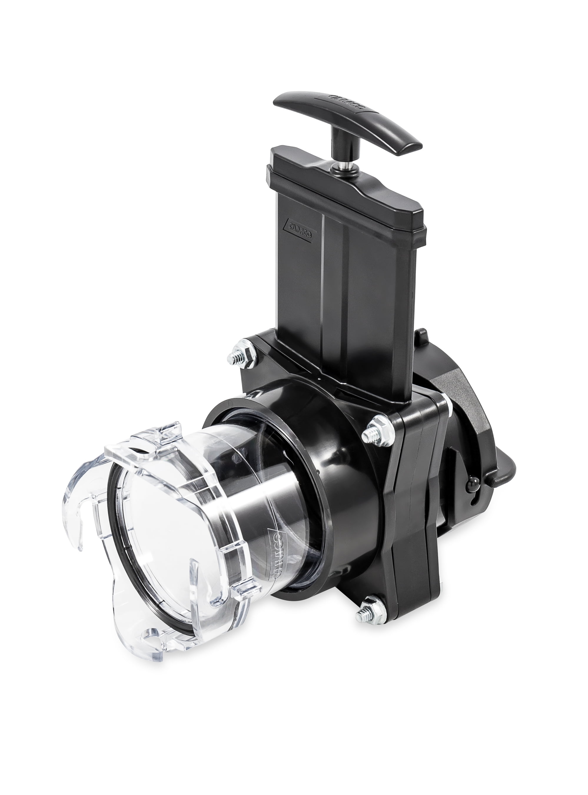 Camco RV Gate Valve with 3.5 in Clear Adapter for Sewer Systems (Clear, 3.5 in) db9p6