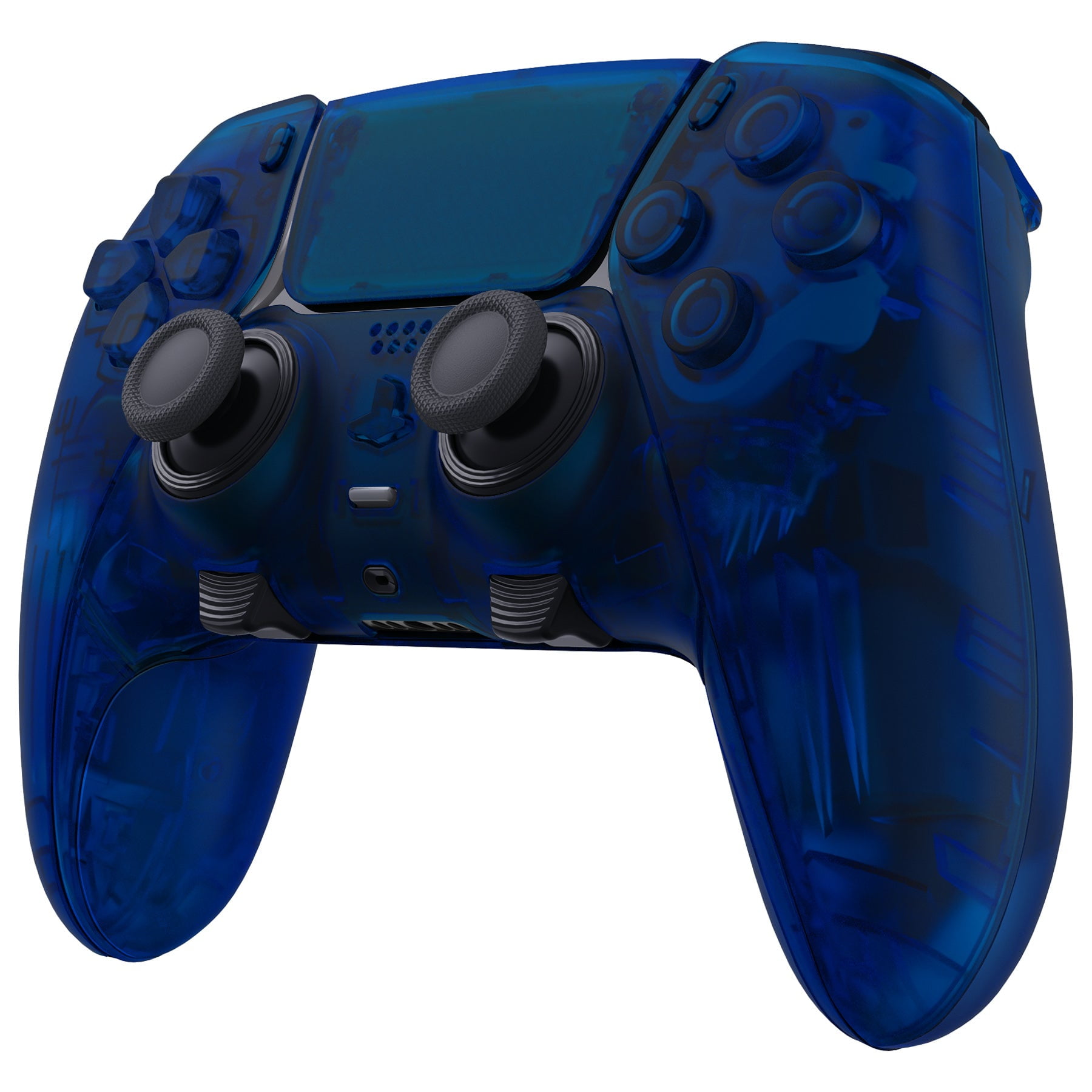 ModdedZone EDGE Wireless Controller for PS5 Custom Gaming Performance (Clear Blue, 1 Pack) sgna6
