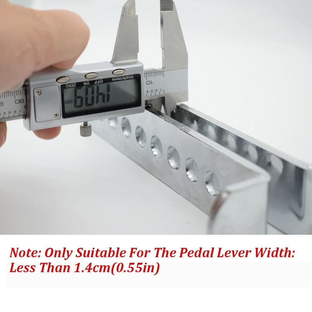 Yiyasu Anti-Theft Brake Pedal Lock Stainless Steel Clutch Security Device for Car and Truck (Silver, 8-Hole Adjustable) loaxf