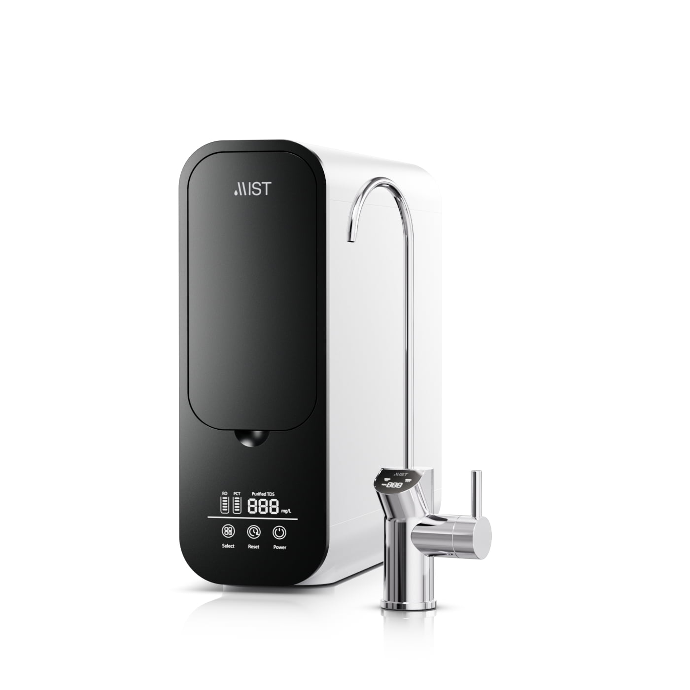 Mist 4-Stage Tankless Reverse Osmosis Water Filter System (White, 600 GPD) gxbn0