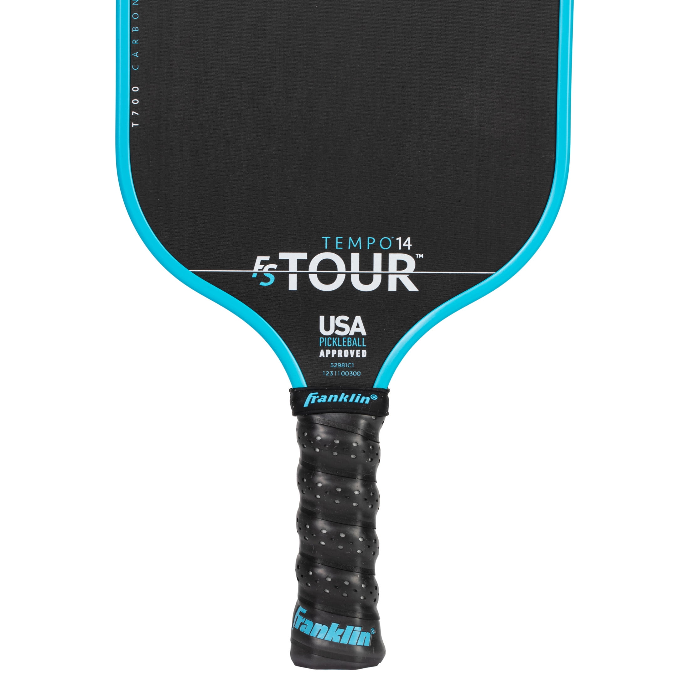 Franklin Sports FS Tour Series Pickleball Paddle - Carbon Fiber Surface - Professional Tournament Grade (Blue, 8.5 oz) wir4t