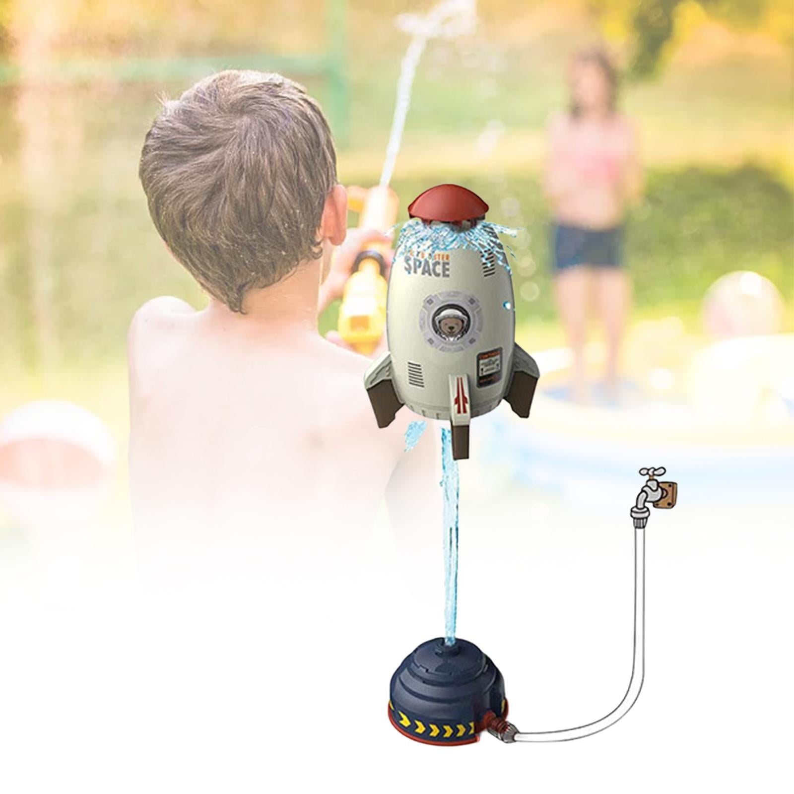 Shamjina Rocket Sprinkler Toy Outdoor Water Spray Launcher (White, 6 ft Height) spn3i
