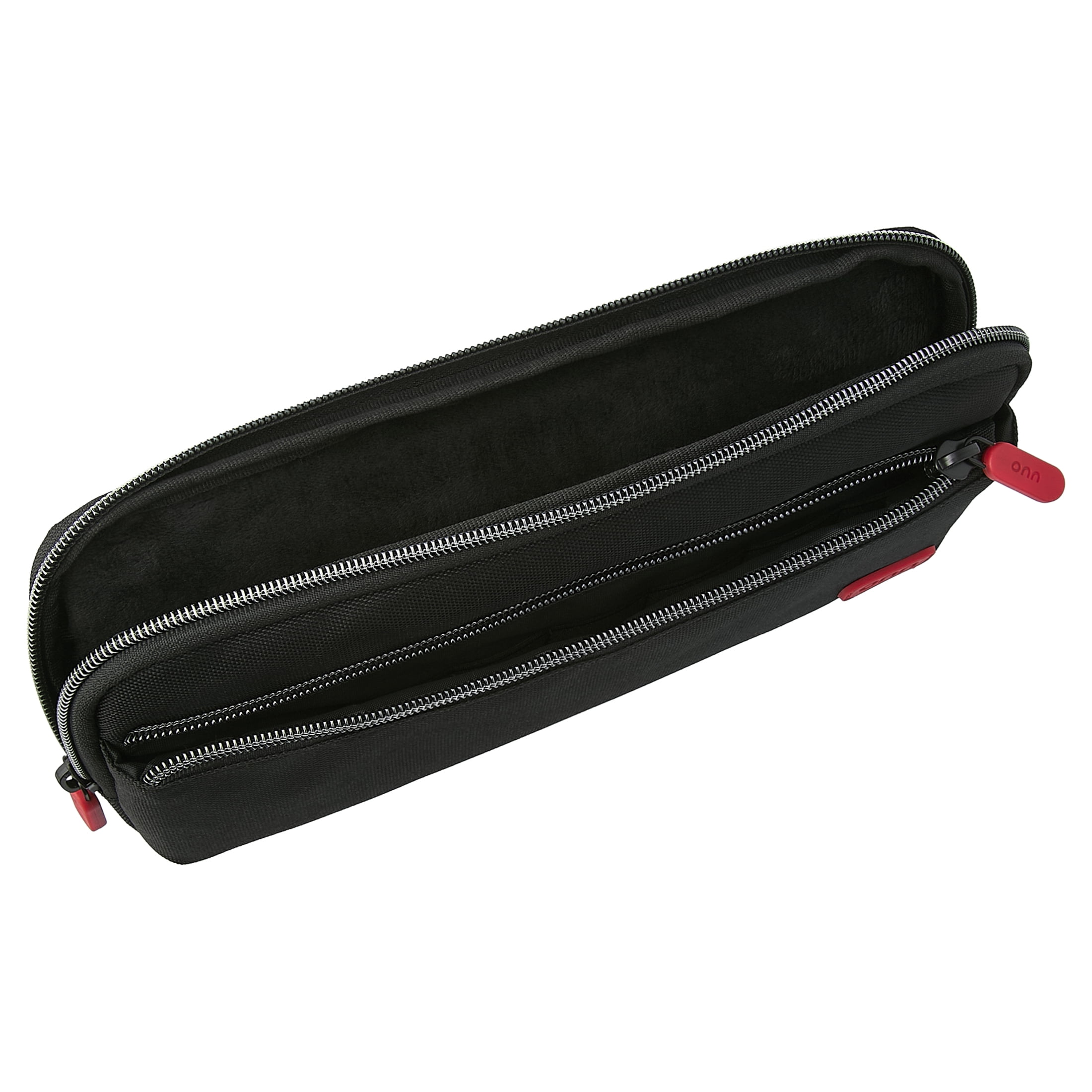 onn Soft Carrying Case for Nintendo Switch, Switch OLED, and Switch Lite (Black, 10.5 in x 5 in x 2 in) 506ao