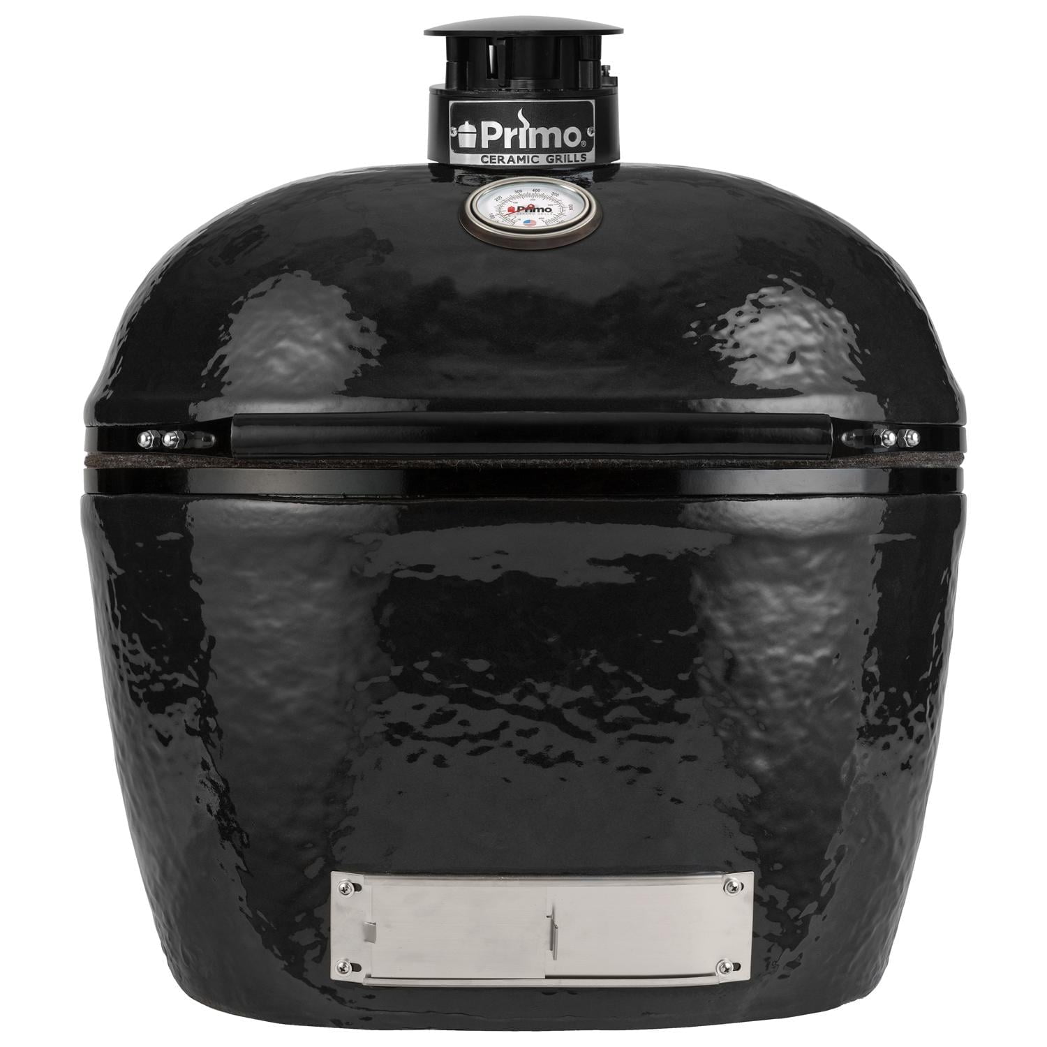 Primo Grills Oval XL 400 Ceramic Kamado Grill with Stainless Steel Grates (Black, 400 sq in) ikqha