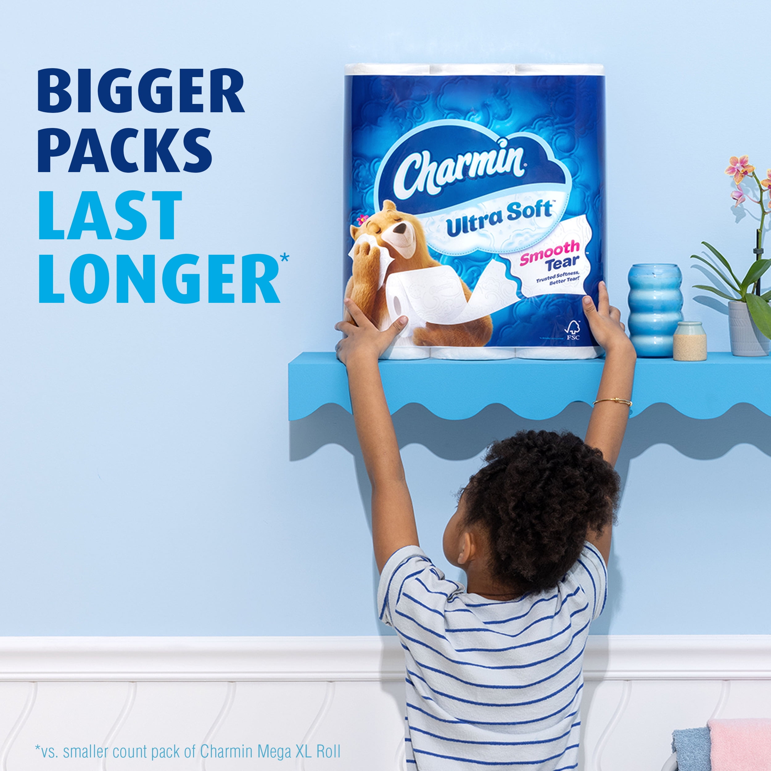 Charmin Ultra Soft Toilet Paper (12 Mega XL Rolls, 336 Sheets Per Roll) mzvmw