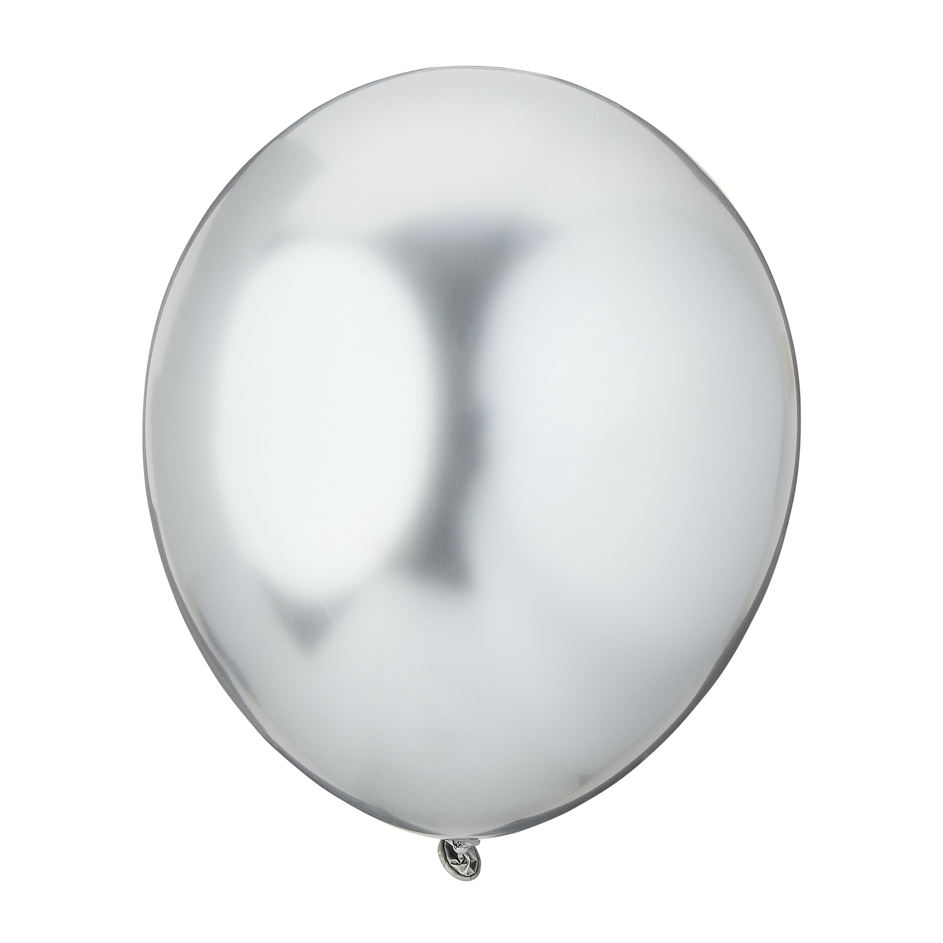Way To Celebrate Metallic Latex Balloons with Chrome Effect (Silver, 5 Pack, 12 in) ksfnc