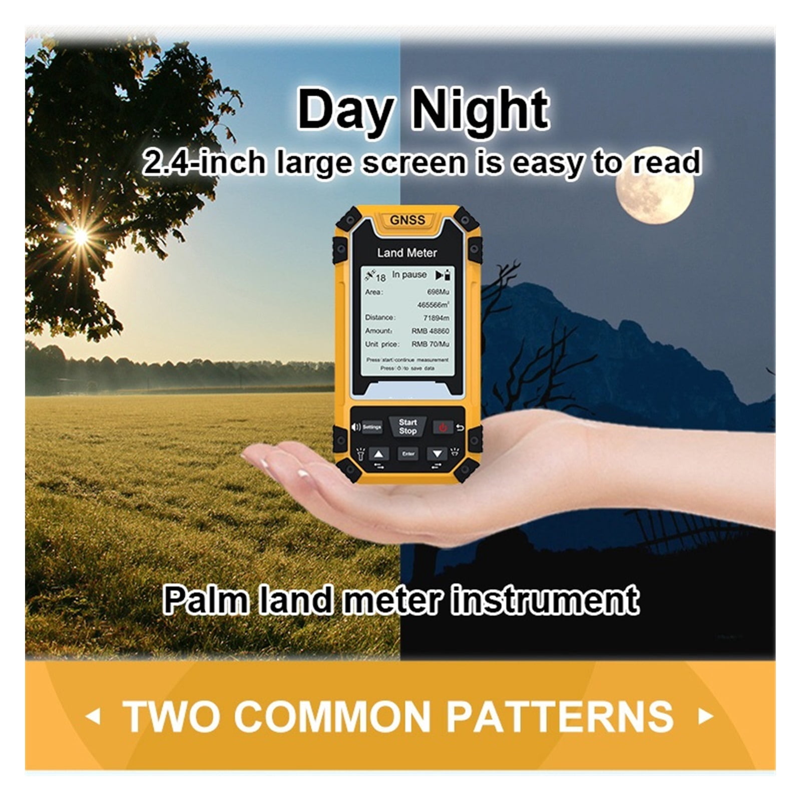 Dag S1 Portable GPS Land Measuring Meter with 2.4 inch Screen for Surveying and Mapping (Black, 4.61 in x 2.40 in x 0.87 in) sua7d