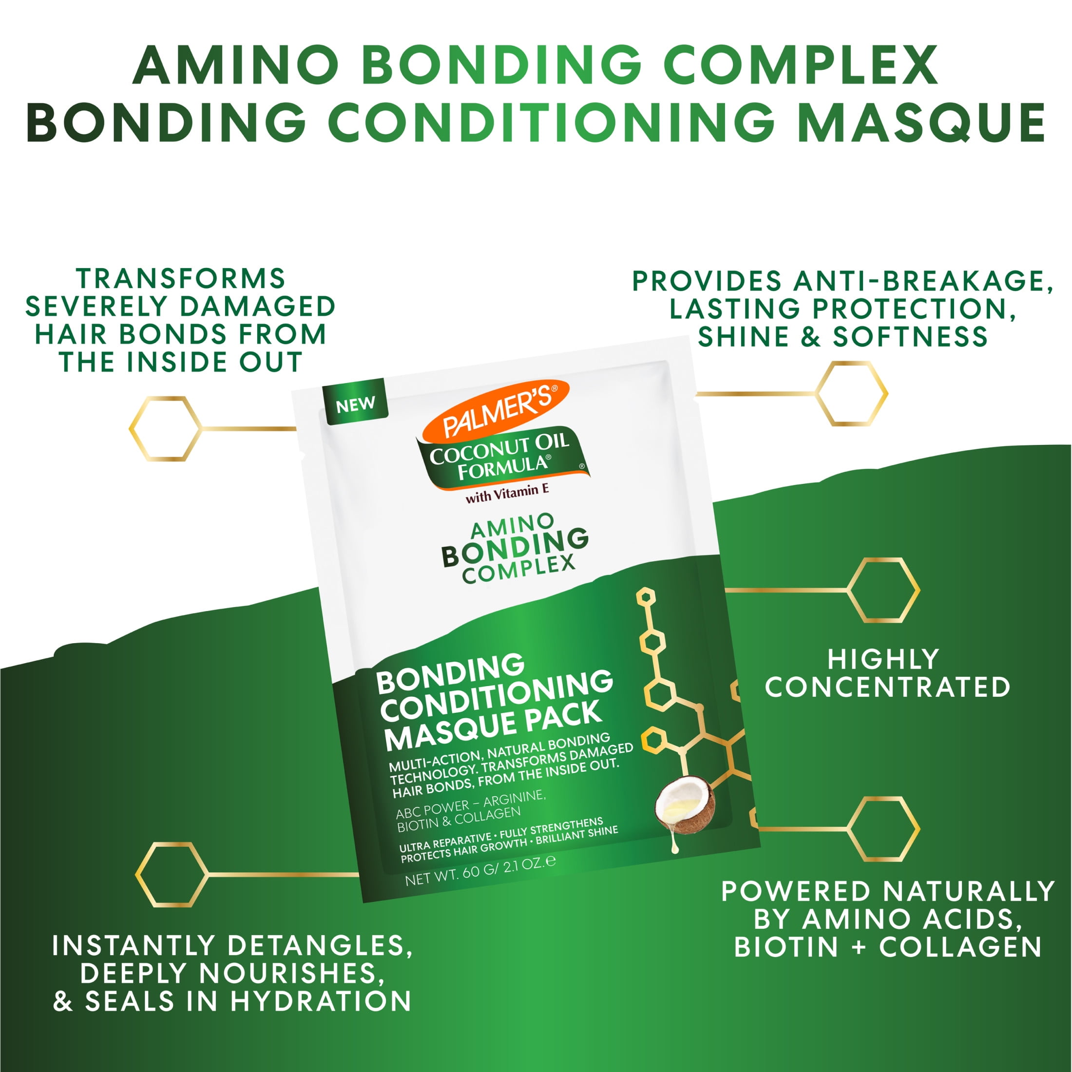 Palmer's Coconut Oil Formula Amino Bonding Complex Reparative Hair Masque (2.1 fl oz) hlrja