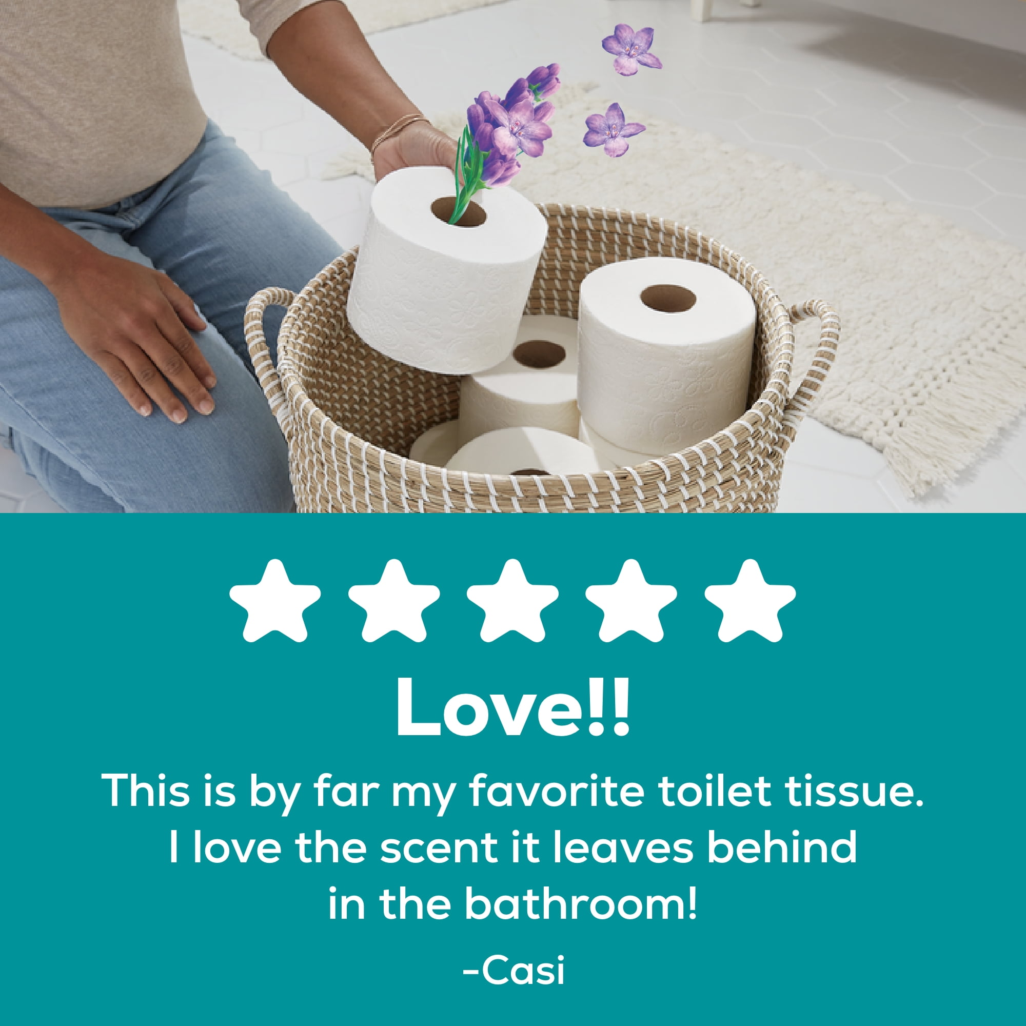 Angel Soft 2-Ply Toilet Paper, Fresh Lavender Scented, 12 Mega Rolls (320 Sheets per Roll) 9dd27